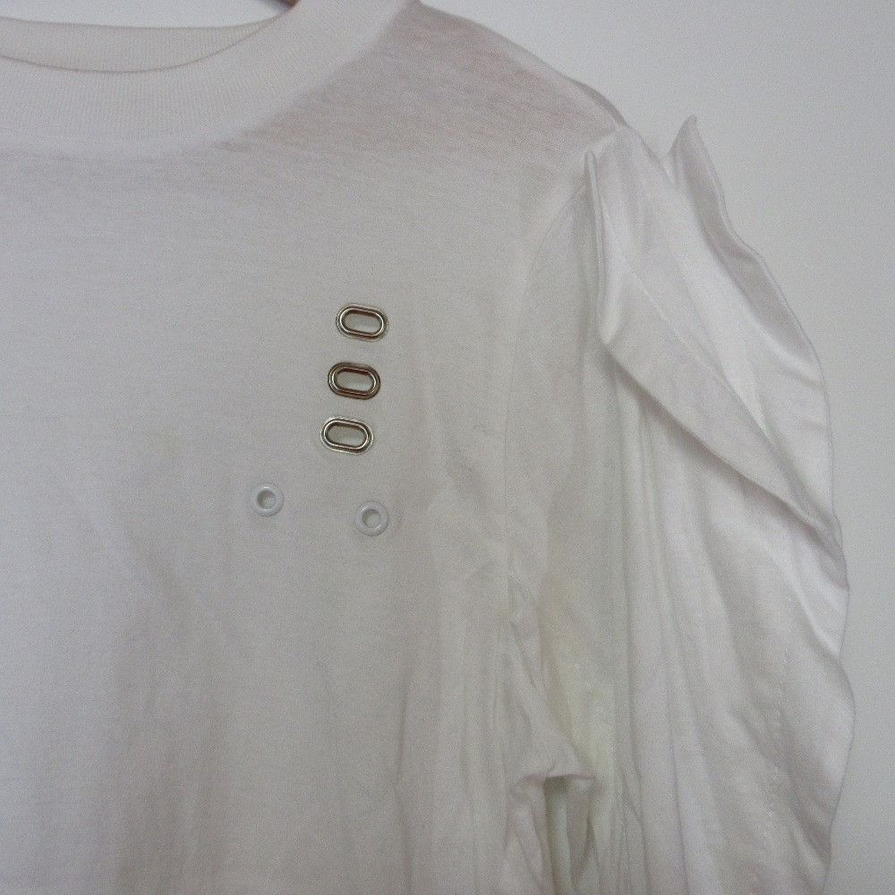 Other Other TOGA Eyelet Frill Sleeve Pullover Textile T-Shirts DUTY FREE for USA Size ONE SIZE - 3 Thumbnail