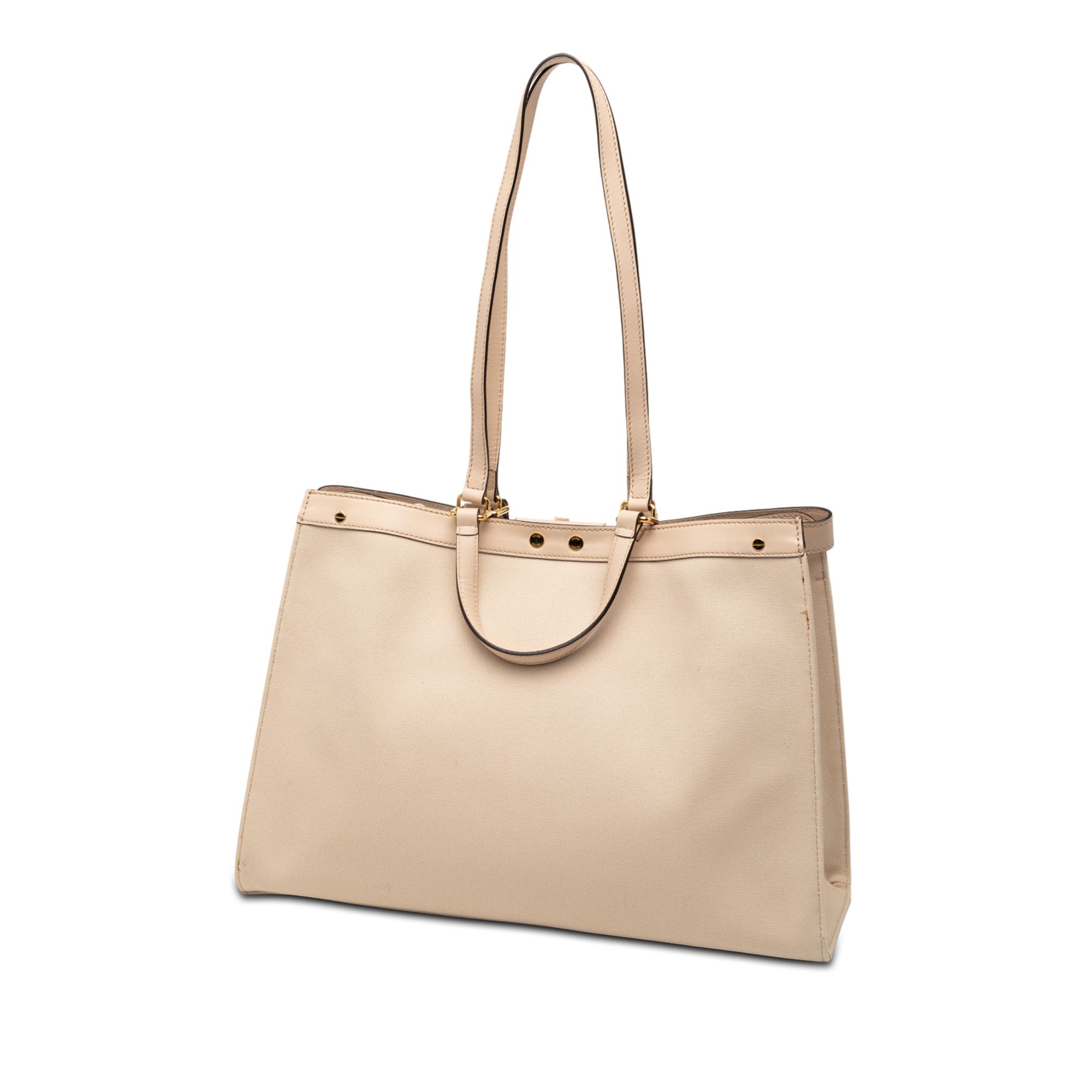 Fendi Fendi Zucca Embroidered Canvas Peekaboo X Tote Size ONE SIZE - 2 Thumbnail