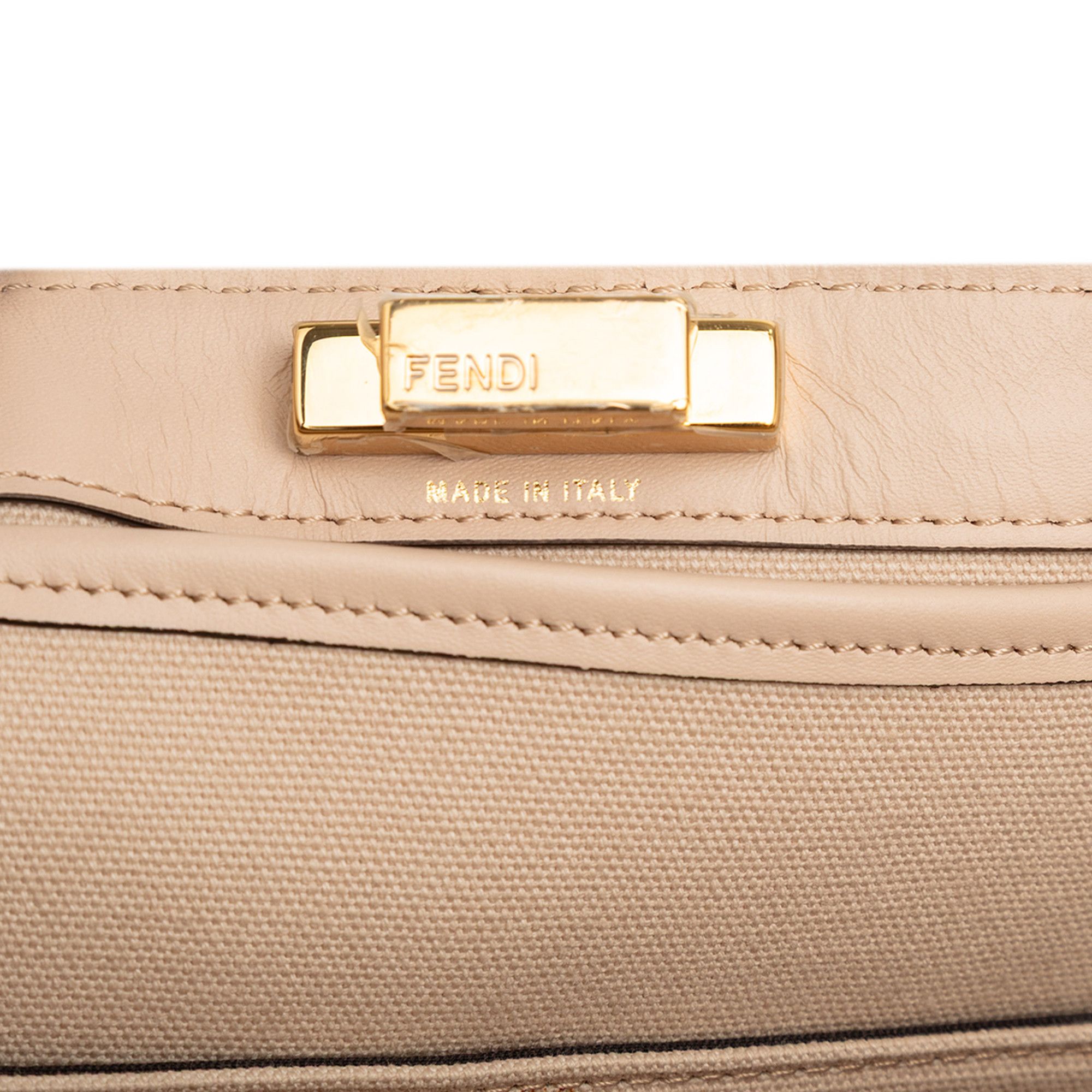 Fendi Fendi Zucca Embroidered Canvas Peekaboo X Tote Size ONE SIZE - 6 Thumbnail