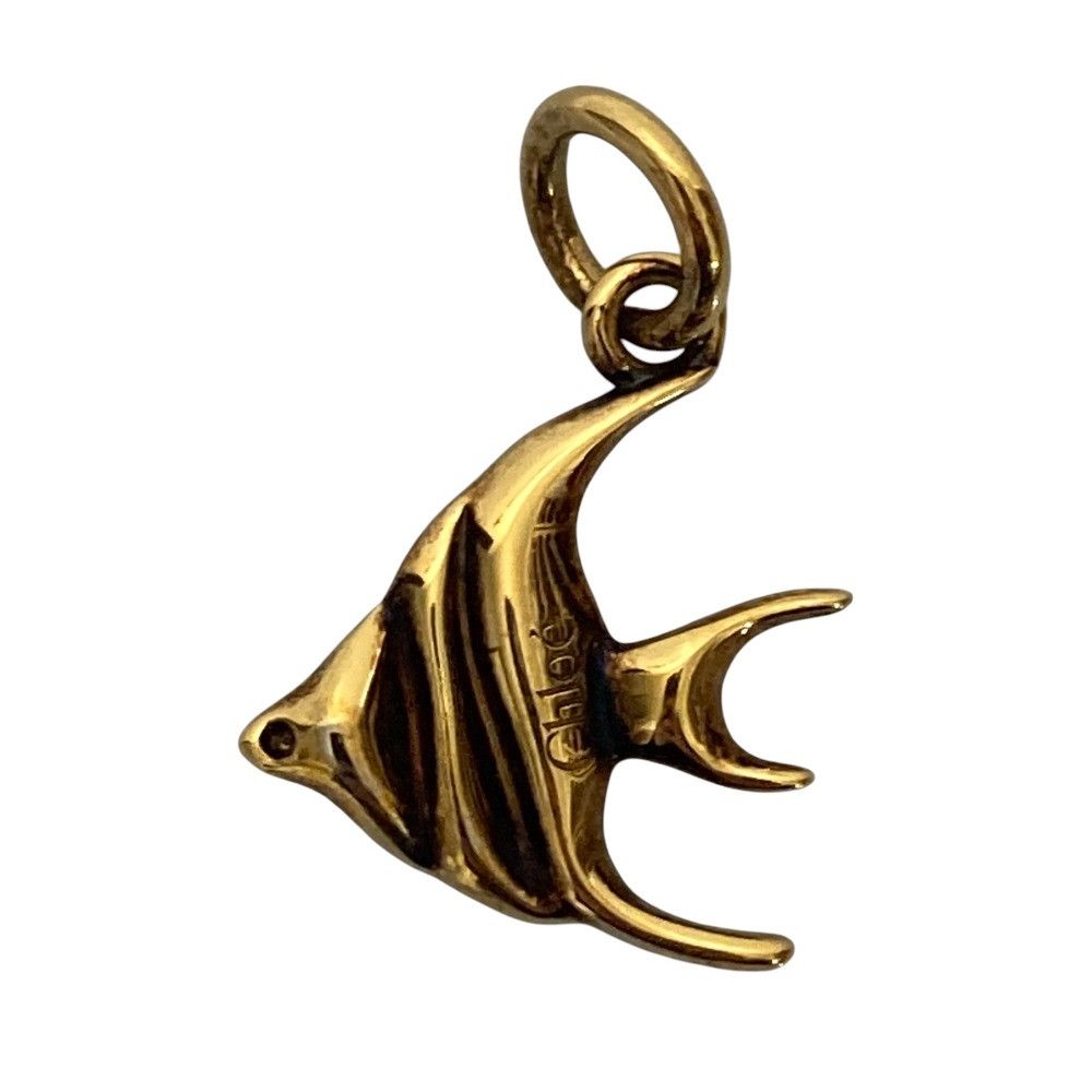 Chloe Chloe Chloe Alphabet Fish Charm Metal Charm DUTY FREE for USA Size ONE SIZE - 2 Thumbnail