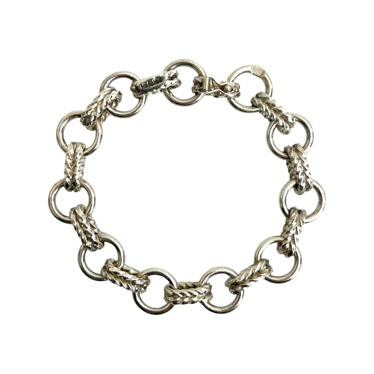 Hermes Hermes Hermès Vintage Silver 800 Bracelet Precious Metal Bracelet DUTY FREE for USA Size ONE SIZE - 4 Thumbnail