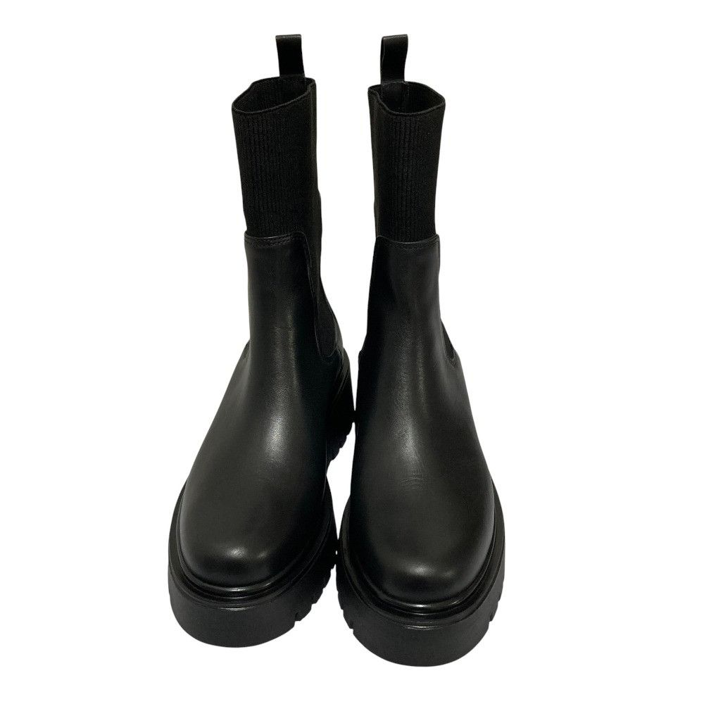 Other Other CORSO ROMA 9 Side Gore Rib Knit Boots Leather Shoes DUTY FREE for USA Size ONE SIZE - 2 Thumbnail