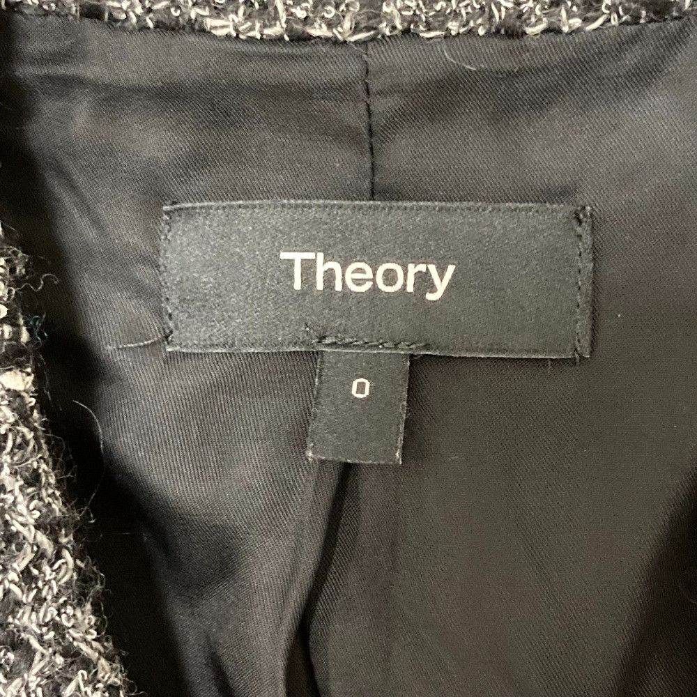 Theory Theory theory NOELLE TWEED Double-Breasted Tweed Blazer Textile Outerwear NOELLE TWEED DB BLAZER DR DUTY FREE for USA Size ONE SIZE - 6 Thumbnail