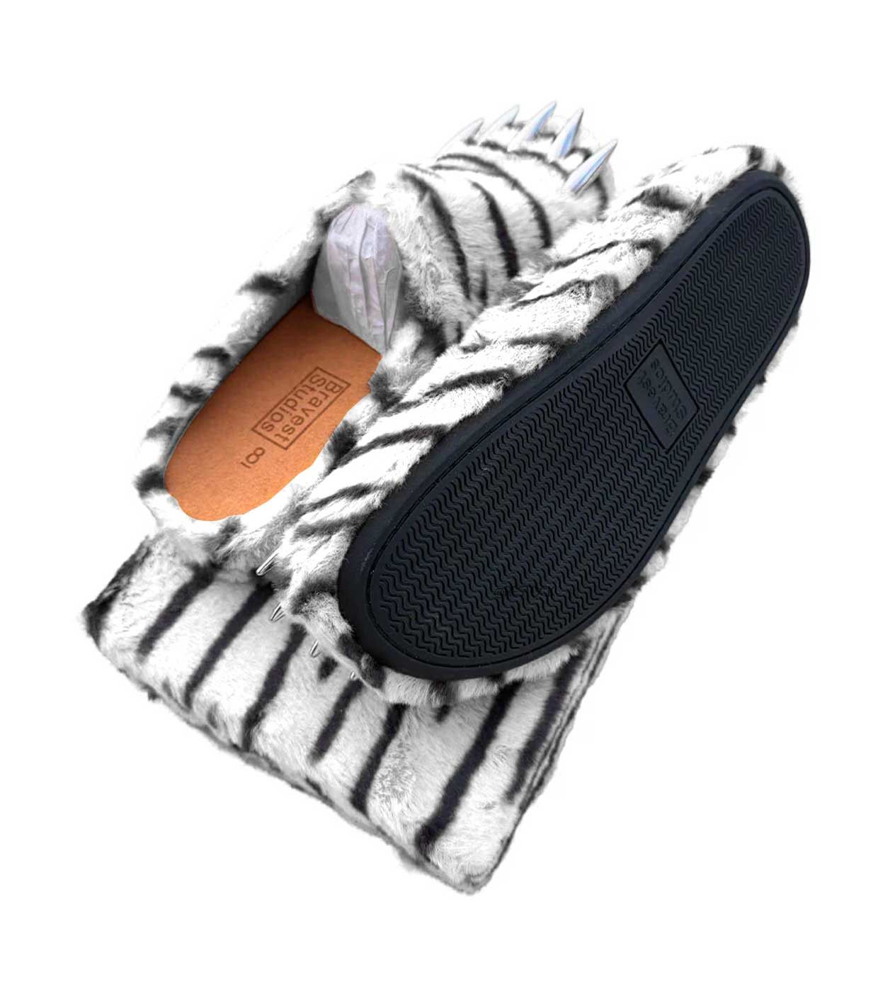 Bravest Studios Tiger Bear Claw Mule White Size US 9 / EU 42 - 3 Thumbnail