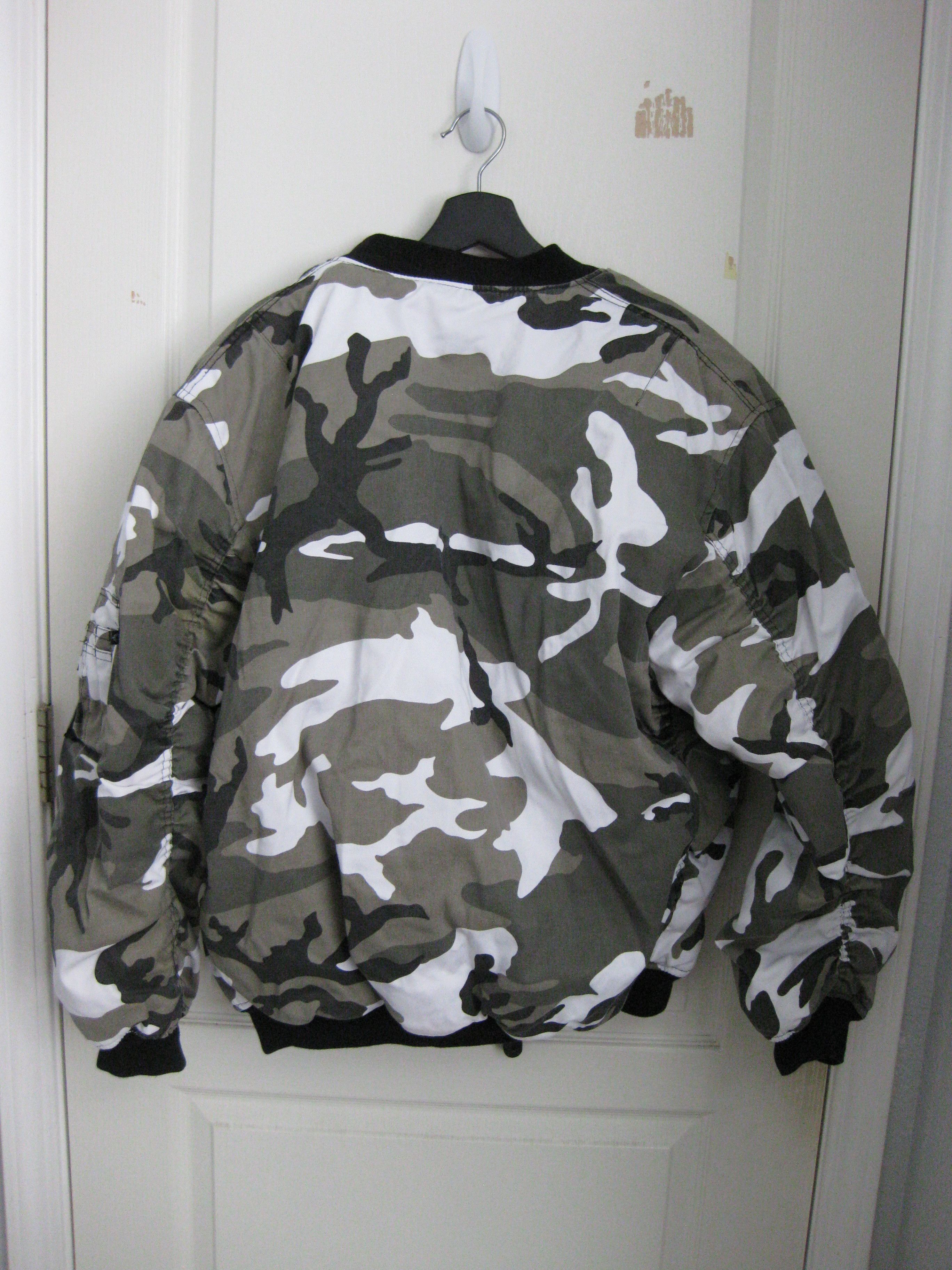 Military Vintage Fostex Garments Bomber Jacket Snow Camo Raf Simons Grailed