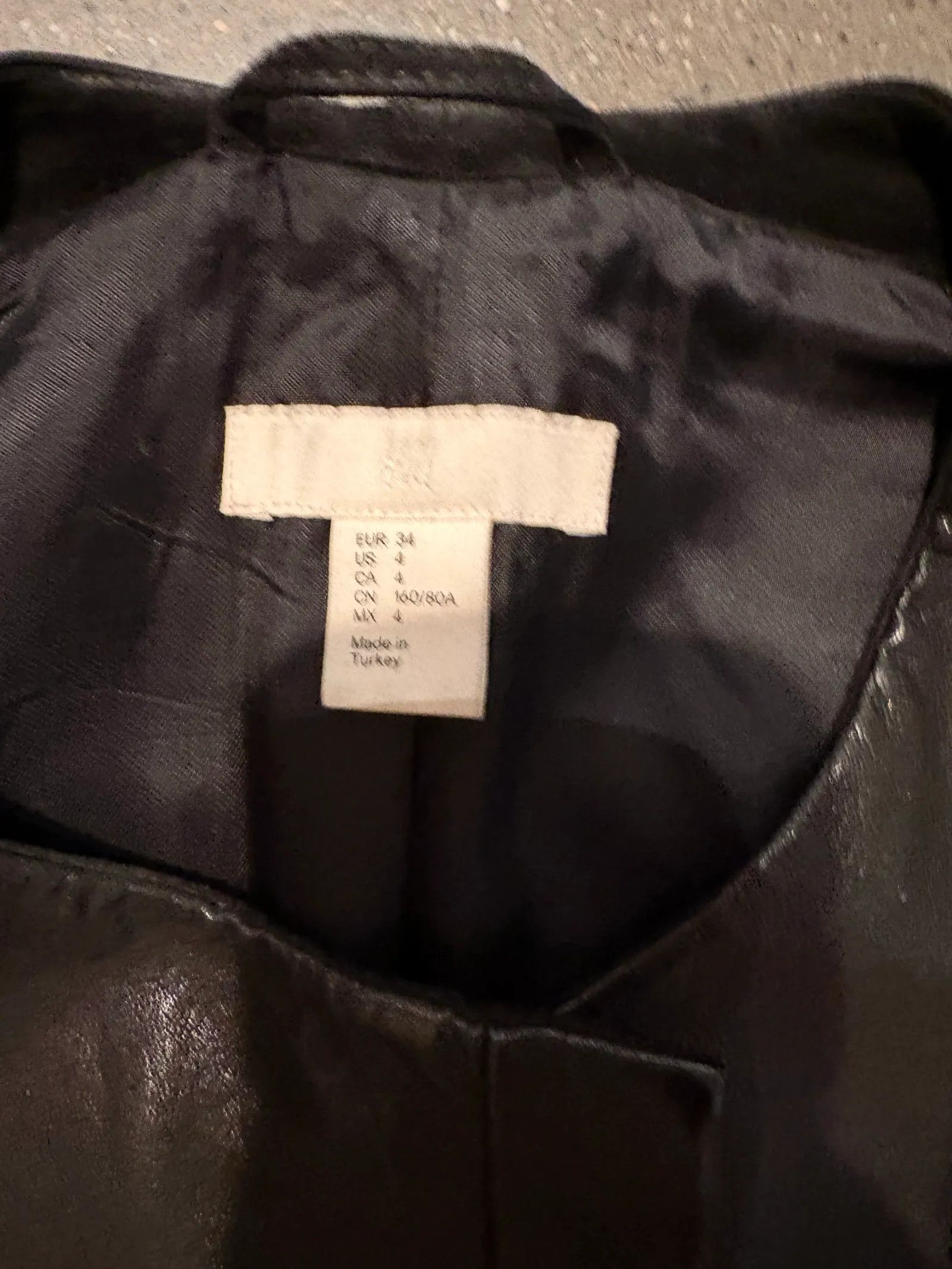 H&M H&M Leather Jacket Size XS / US 0-2 / IT 36-38 - 2 Thumbnail