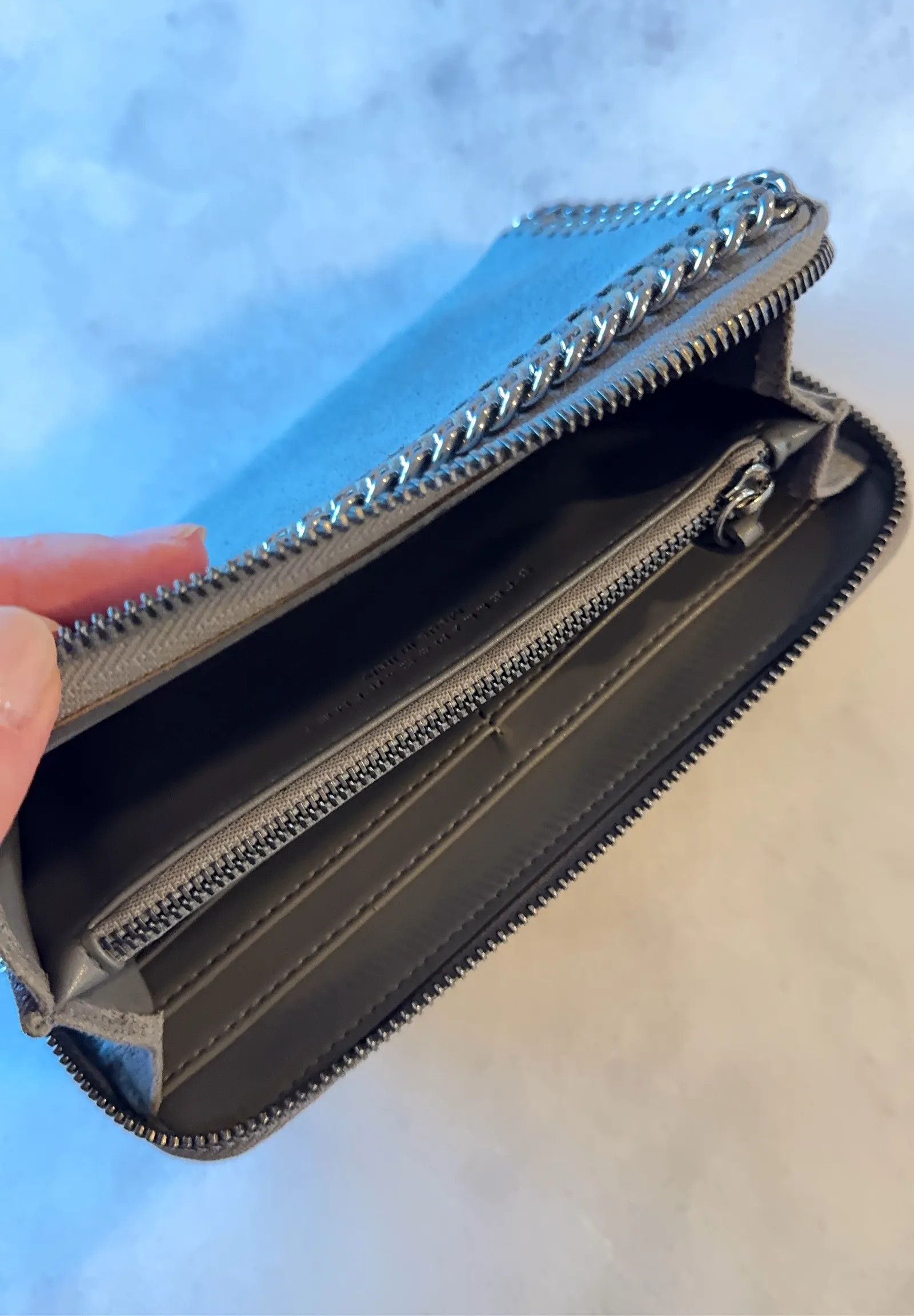 Stella McCartney Stella McCartney Grey zip around Falabella wallet Wallet Size ONE SIZE - 4 Thumbnail