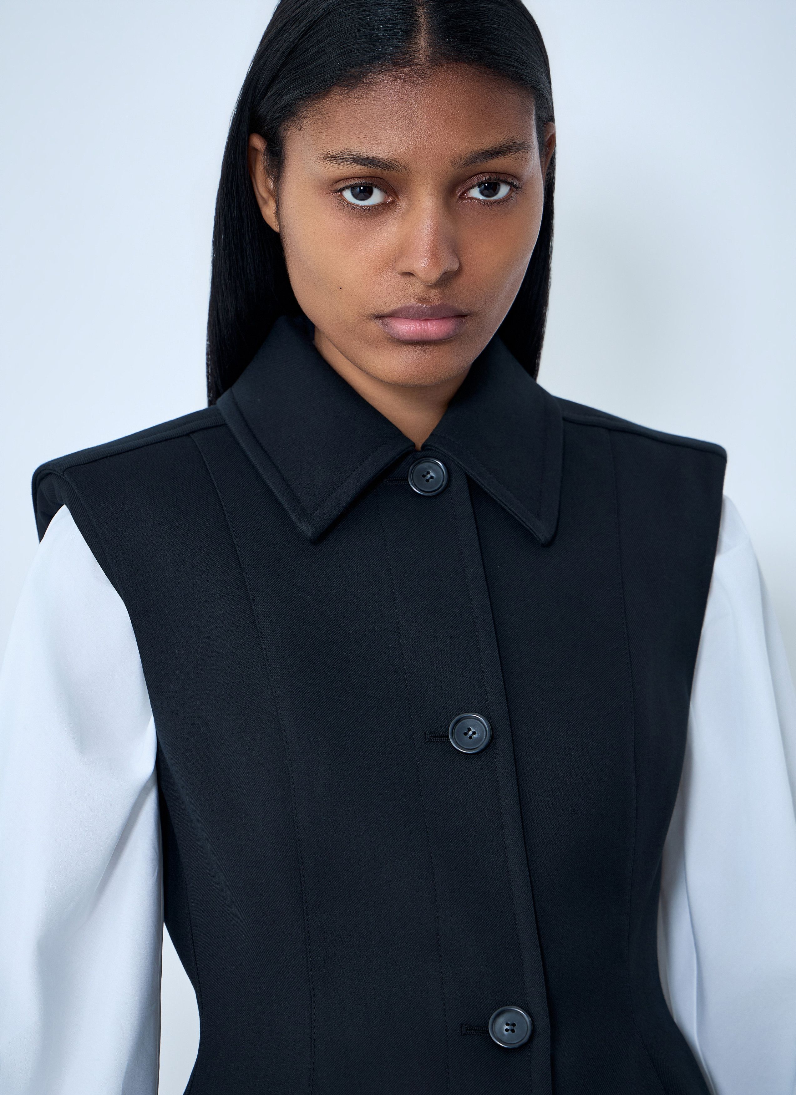 Sportmax Sleeveless Tailored Vest Size M / US 6-8 / IT 42-44 - 5 Thumbnail