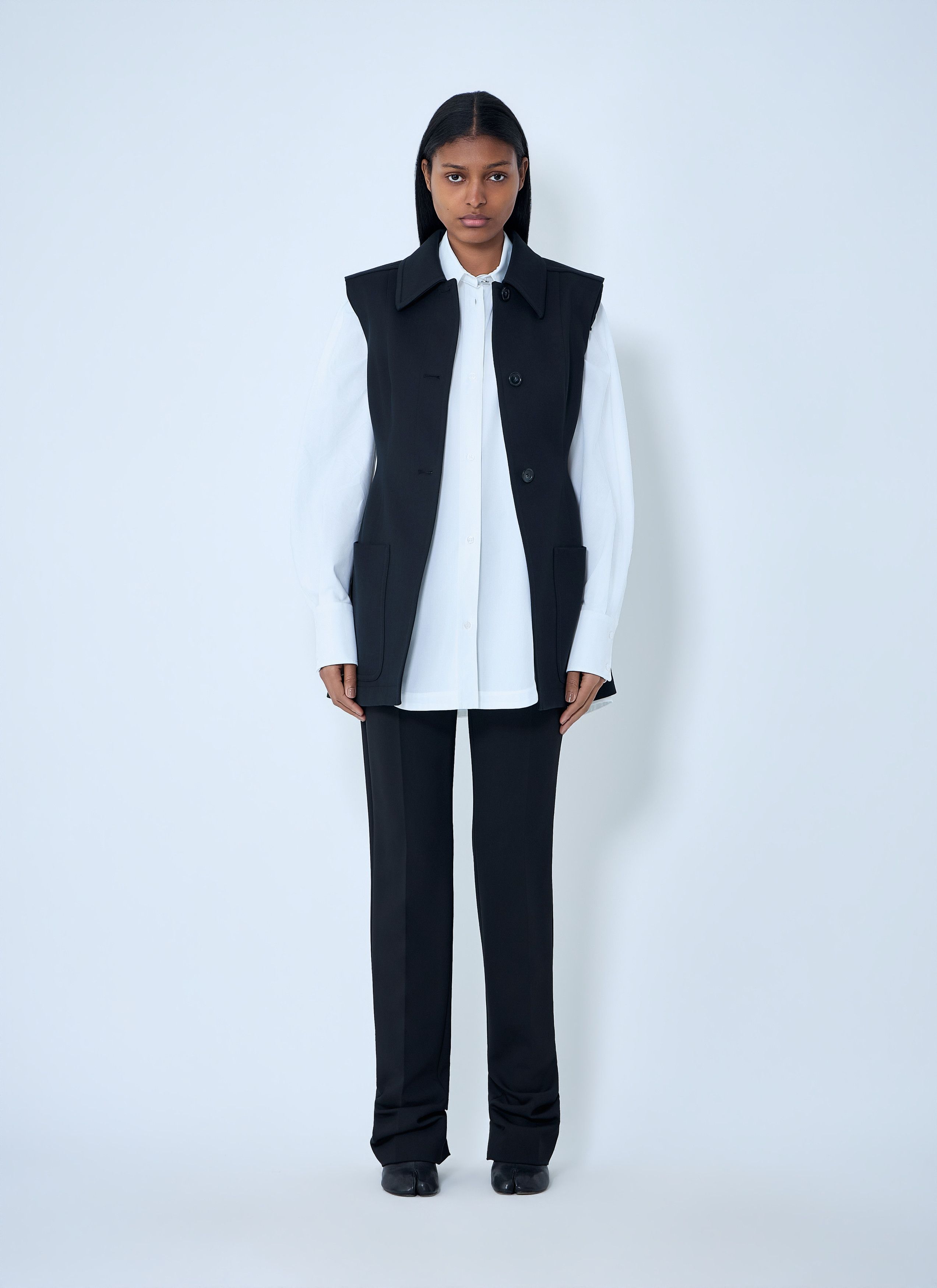 Sportmax Sleeveless Tailored Vest Size M / US 6-8 / IT 42-44 - 2 Thumbnail