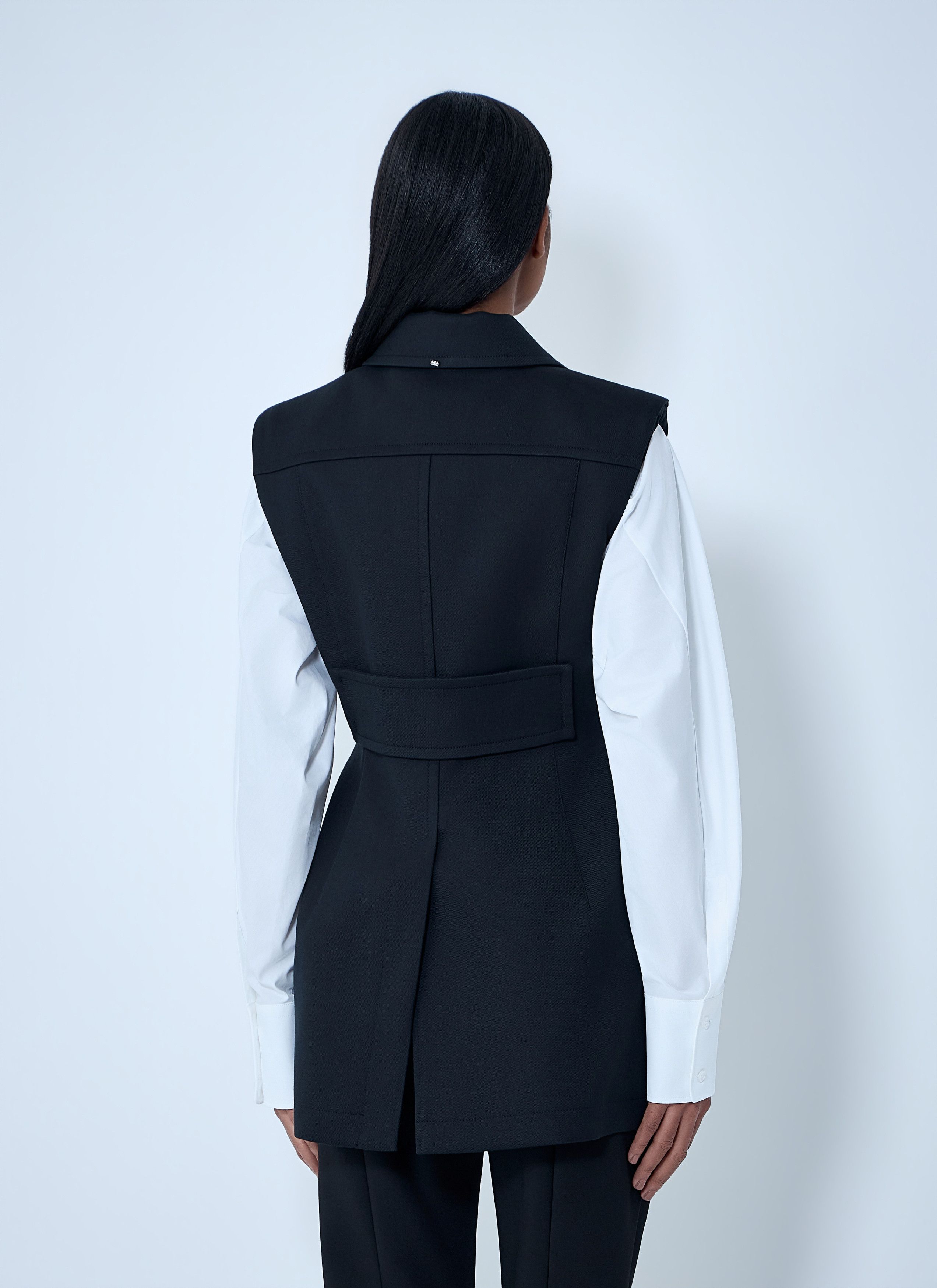 Sportmax Sleeveless Tailored Vest Size M / US 6-8 / IT 42-44 - 4 Thumbnail