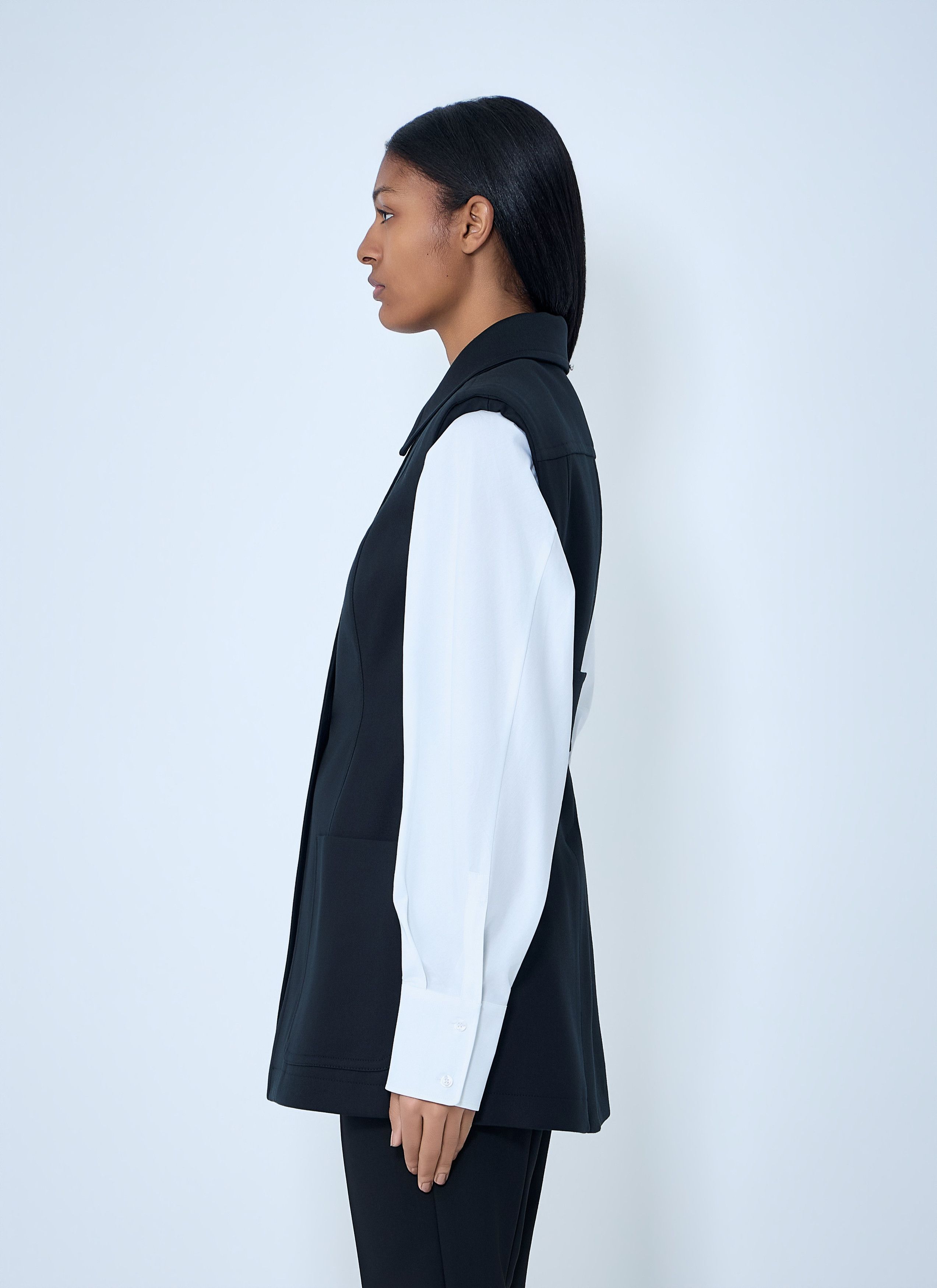 Sportmax Sleeveless Tailored Vest Size M / US 6-8 / IT 42-44 - 3 Thumbnail