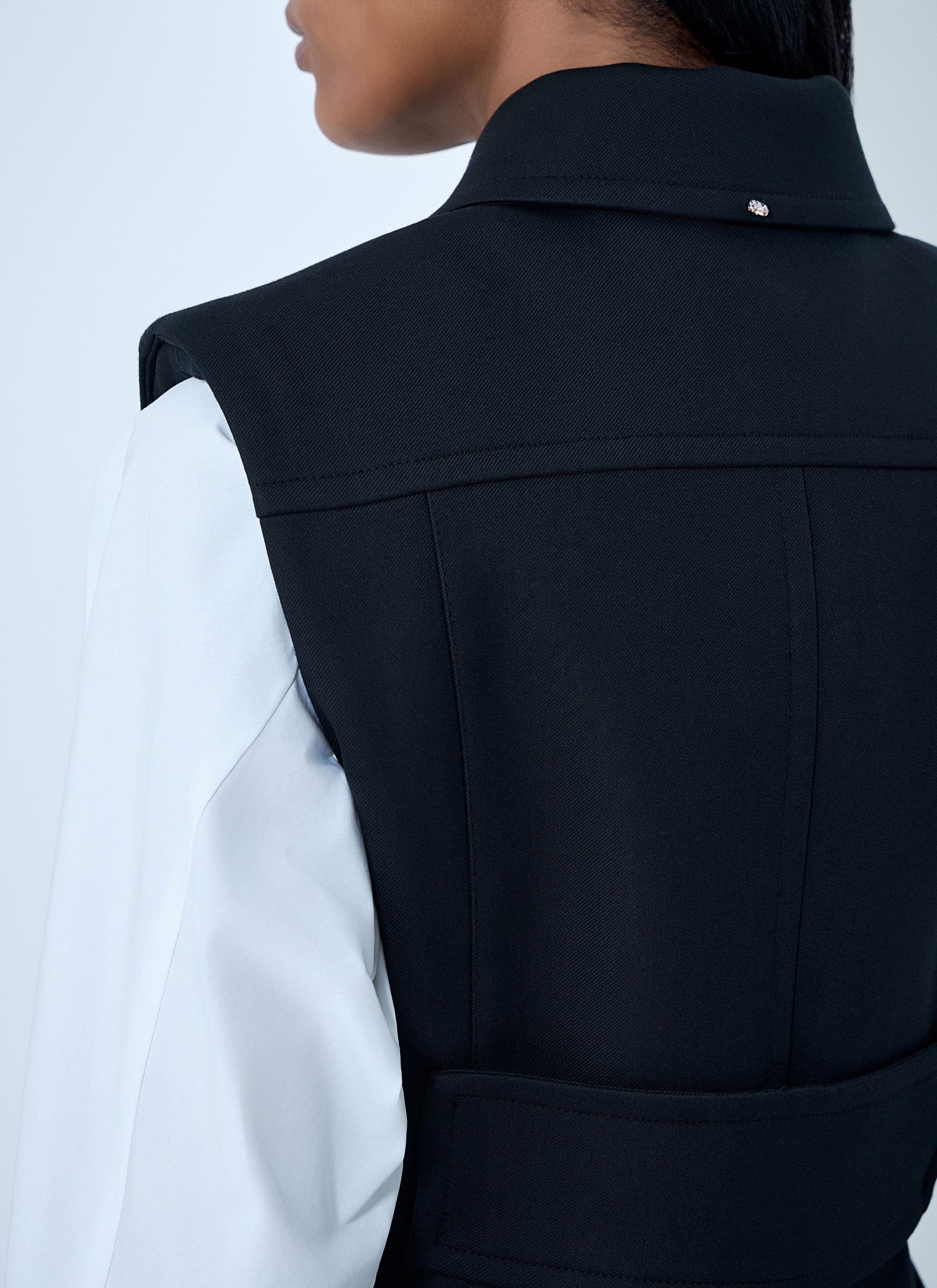 Sportmax Sleeveless Tailored Vest Size M / US 6-8 / IT 42-44 - 6 Thumbnail