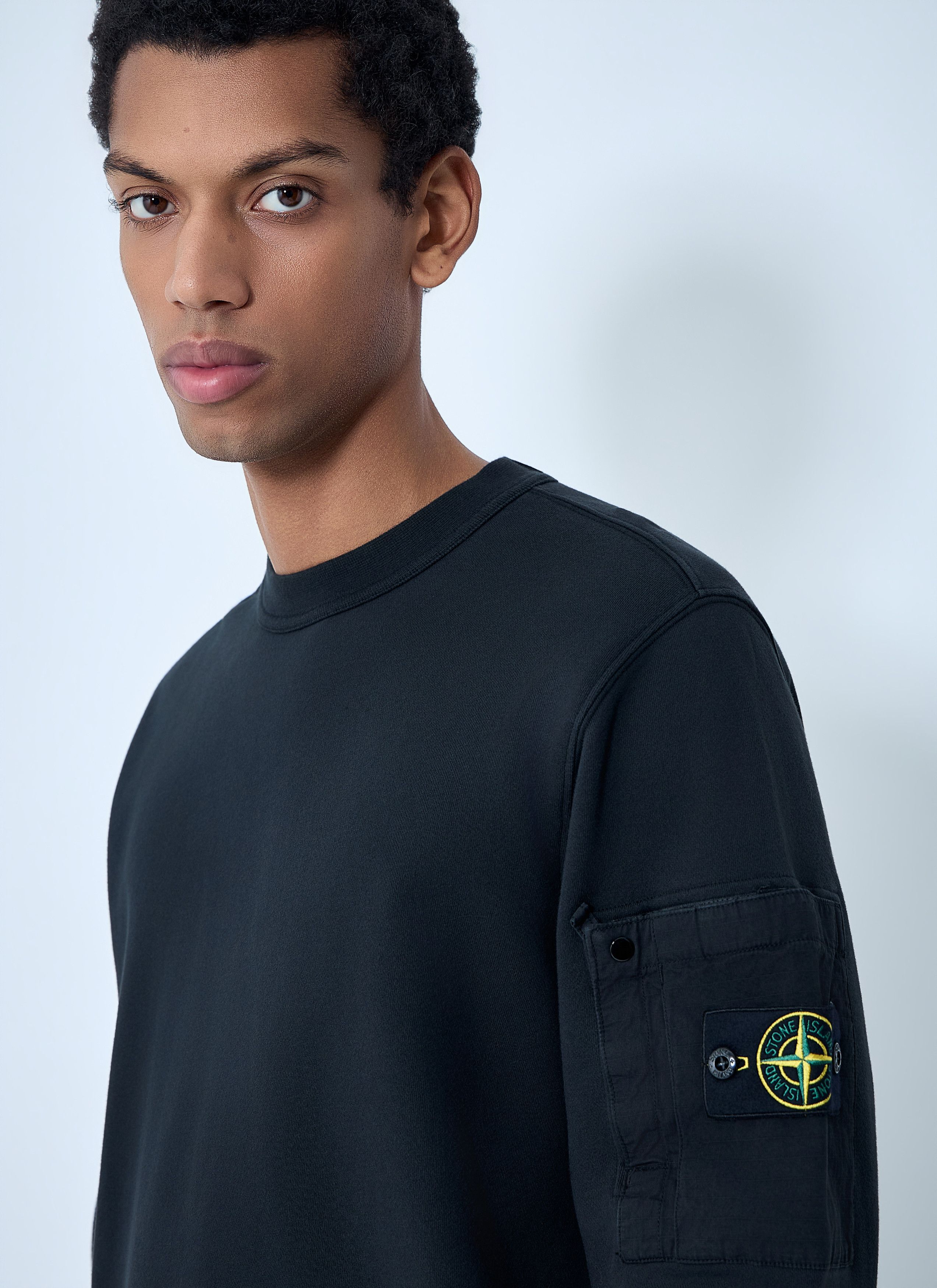 Stone Island Logo Motif Sweatshirt Size US M / EU 48-50 / 2 - 5 Thumbnail