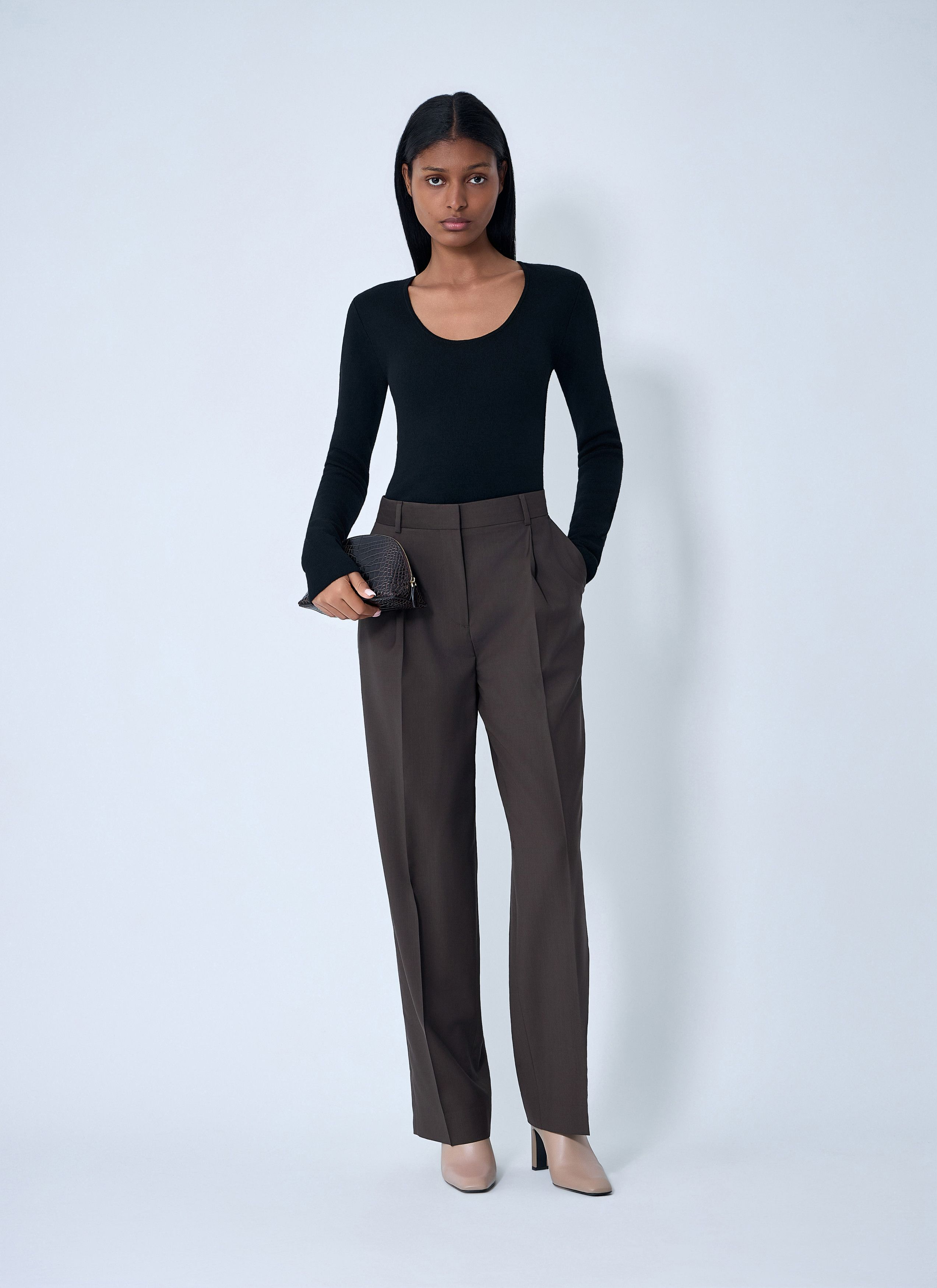 Toteme Pleated Pants Size 34" / US 12 / IT 48 - 2 Thumbnail
