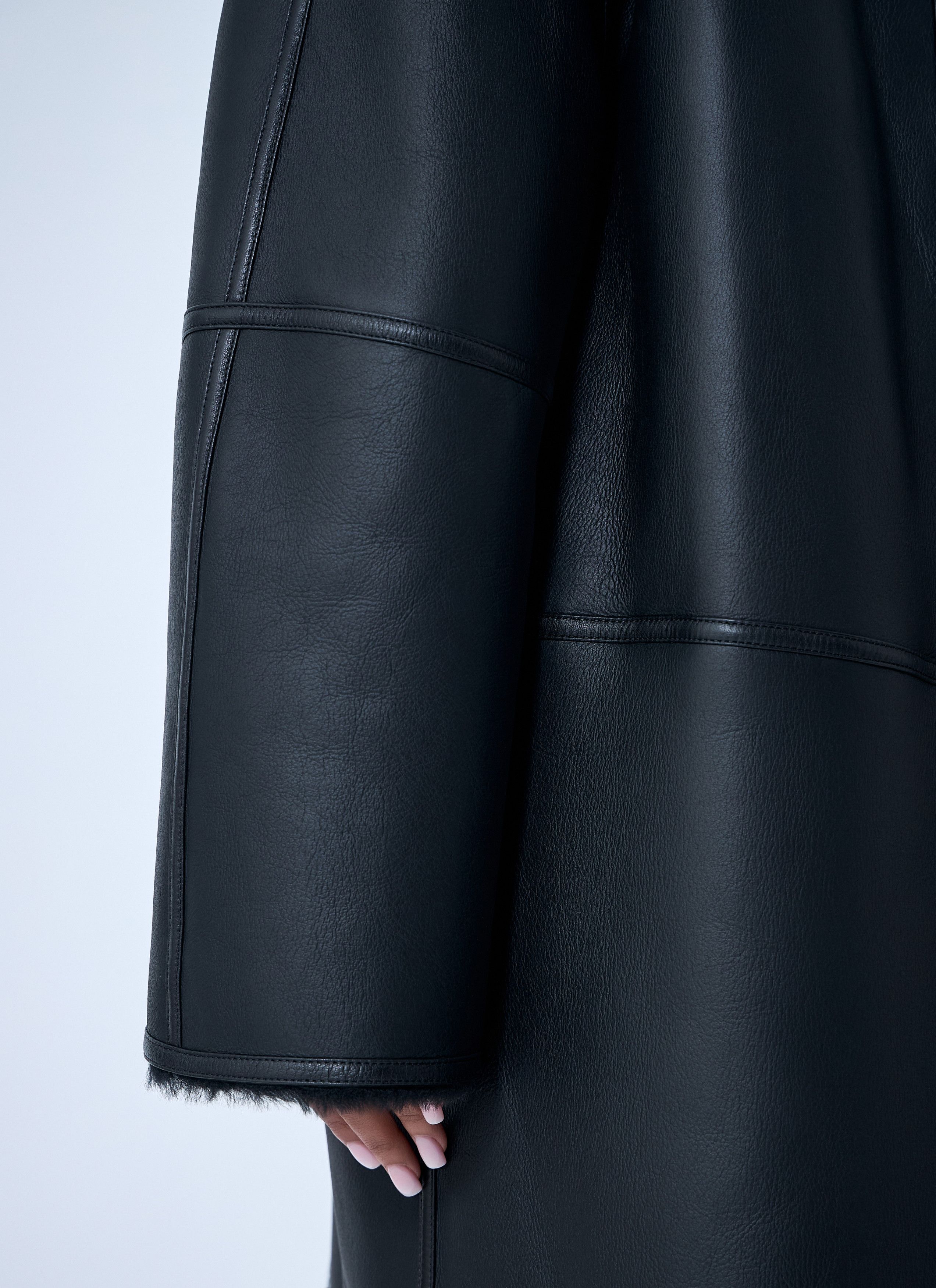 Toteme Shearling Wrap Coat Size S / US 4 / IT 40 - 6 Thumbnail