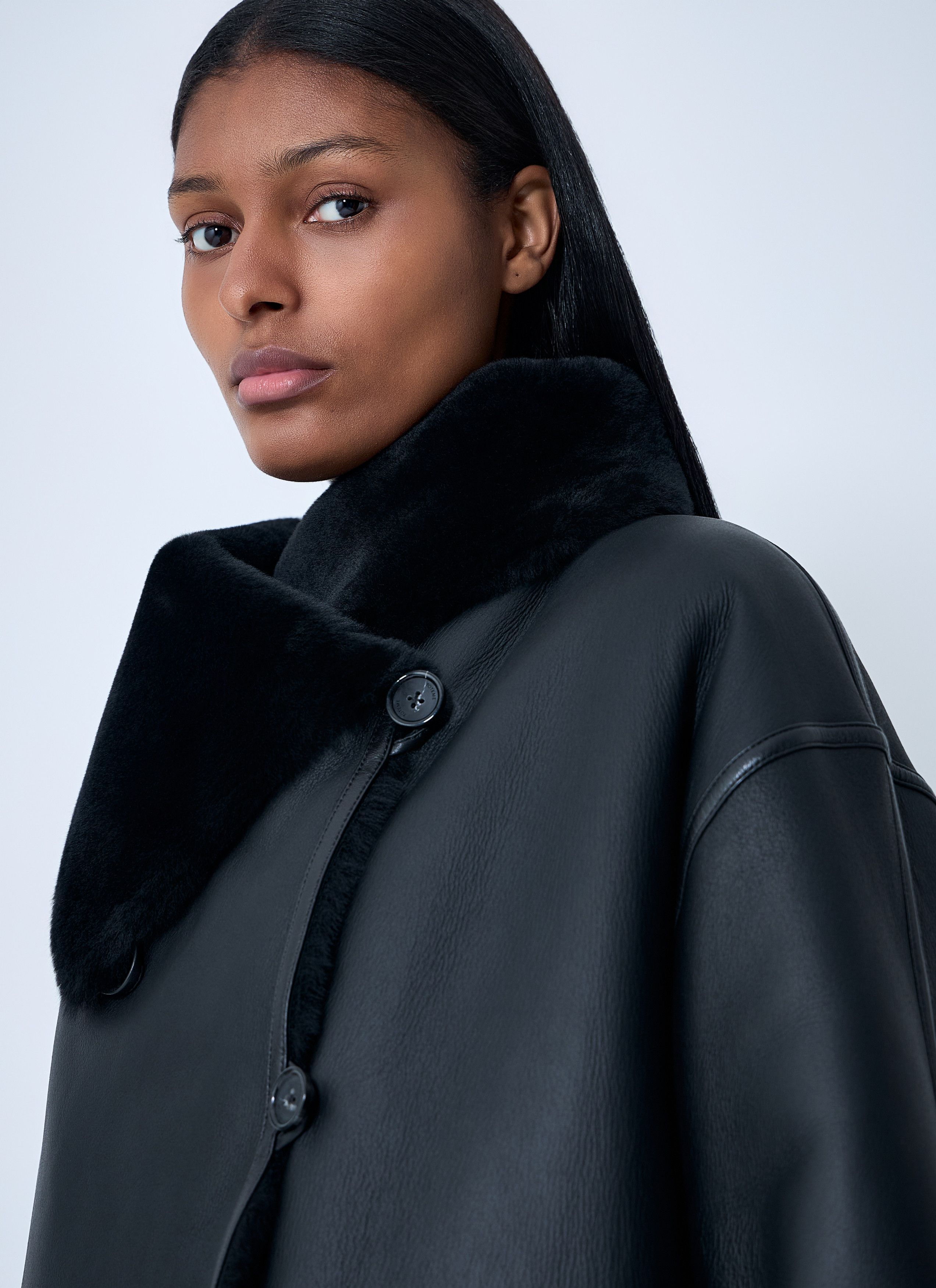 Toteme Shearling Wrap Coat Size S / US 4 / IT 40 - 5 Thumbnail