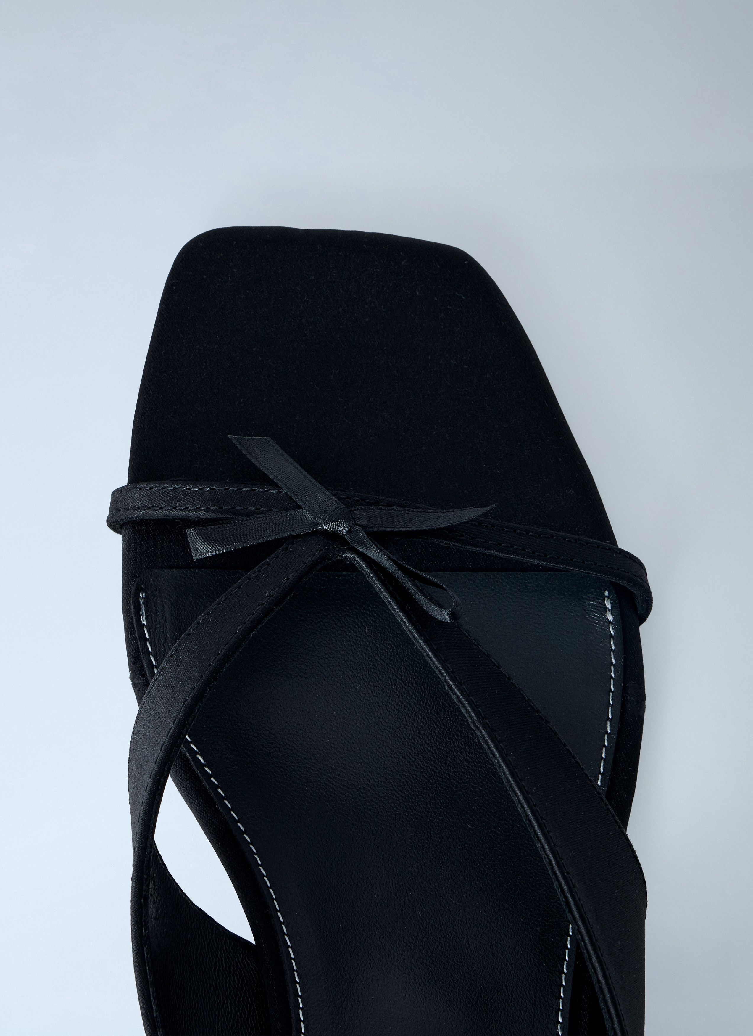 Toteme Bow Satin Sandals Size US 6 / IT 36 - 6 Thumbnail