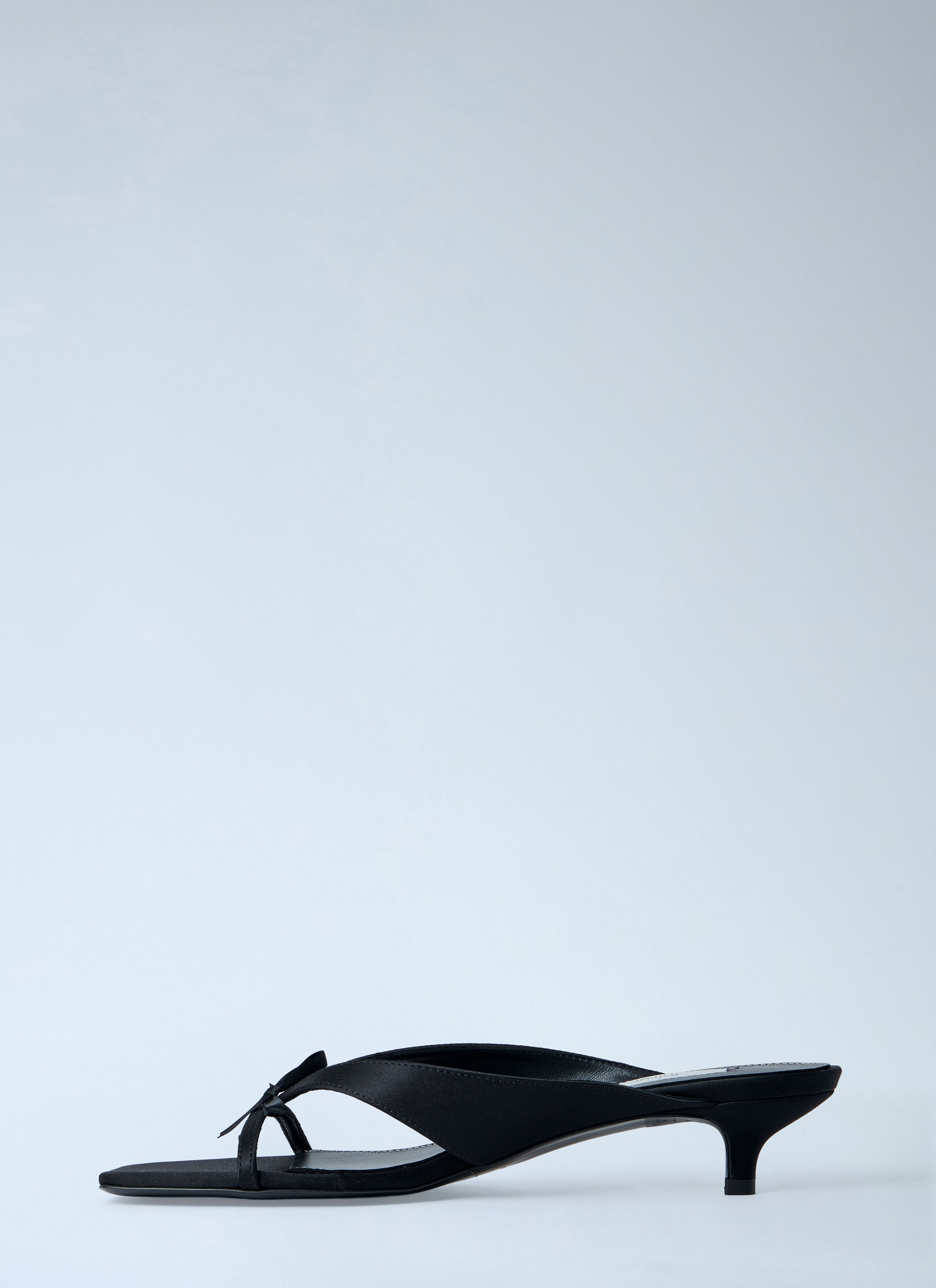 Toteme Bow Satin Sandals Size US 6 / IT 36 - 4 Thumbnail