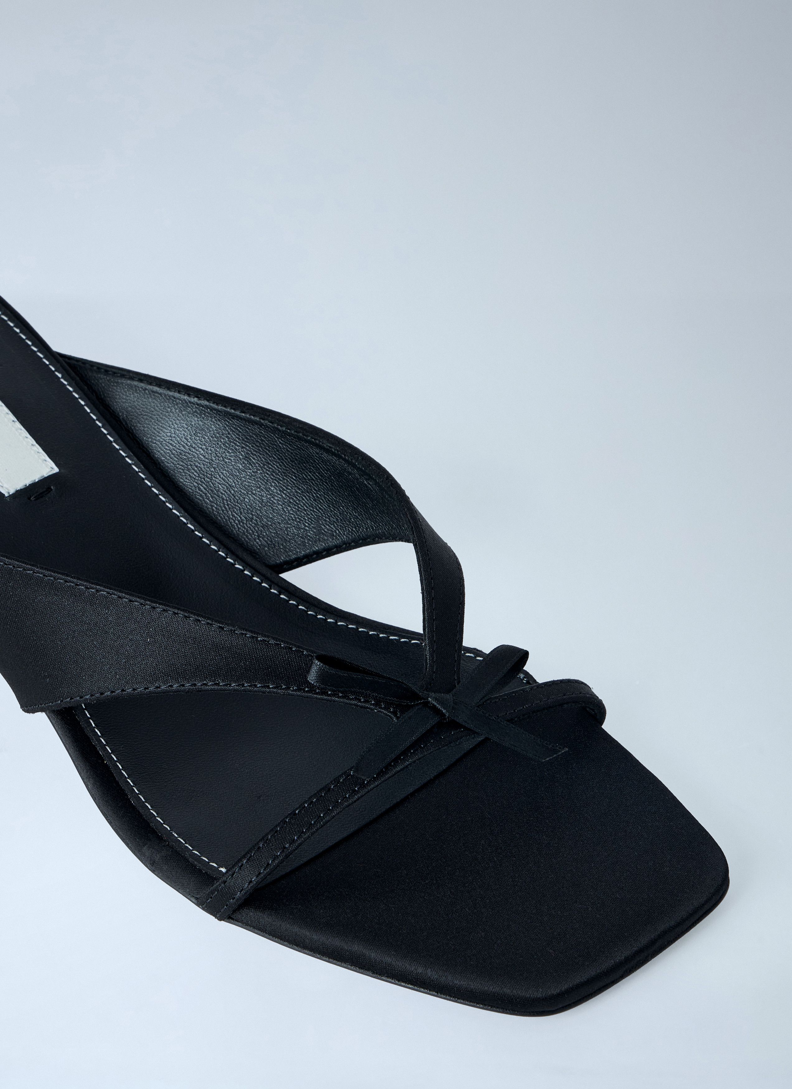 Toteme Bow Satin Sandals Size US 8 / IT 38 - 3 Thumbnail