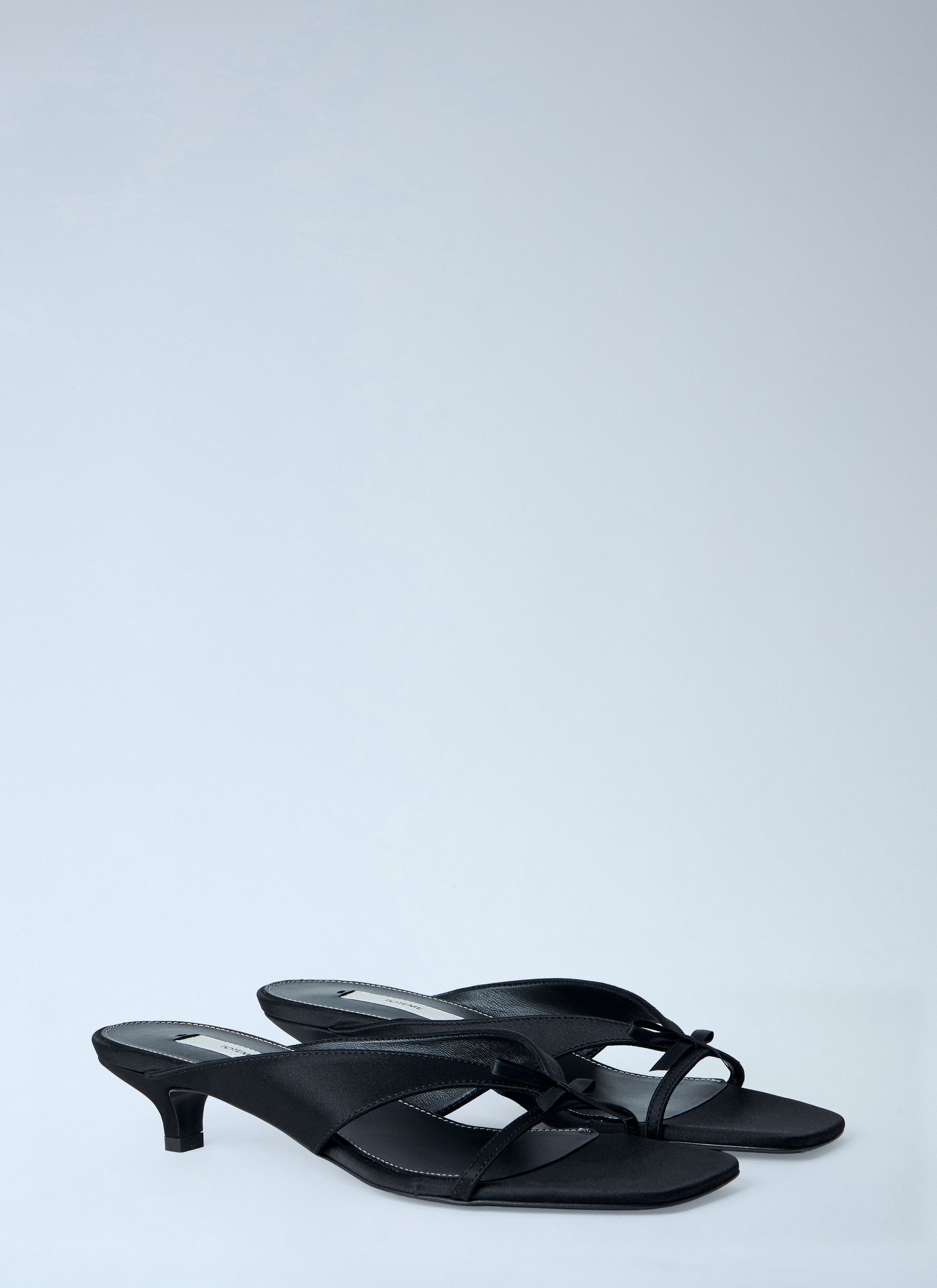 Toteme Bow Satin Sandals Size US 10 / IT 40 - 2 Thumbnail