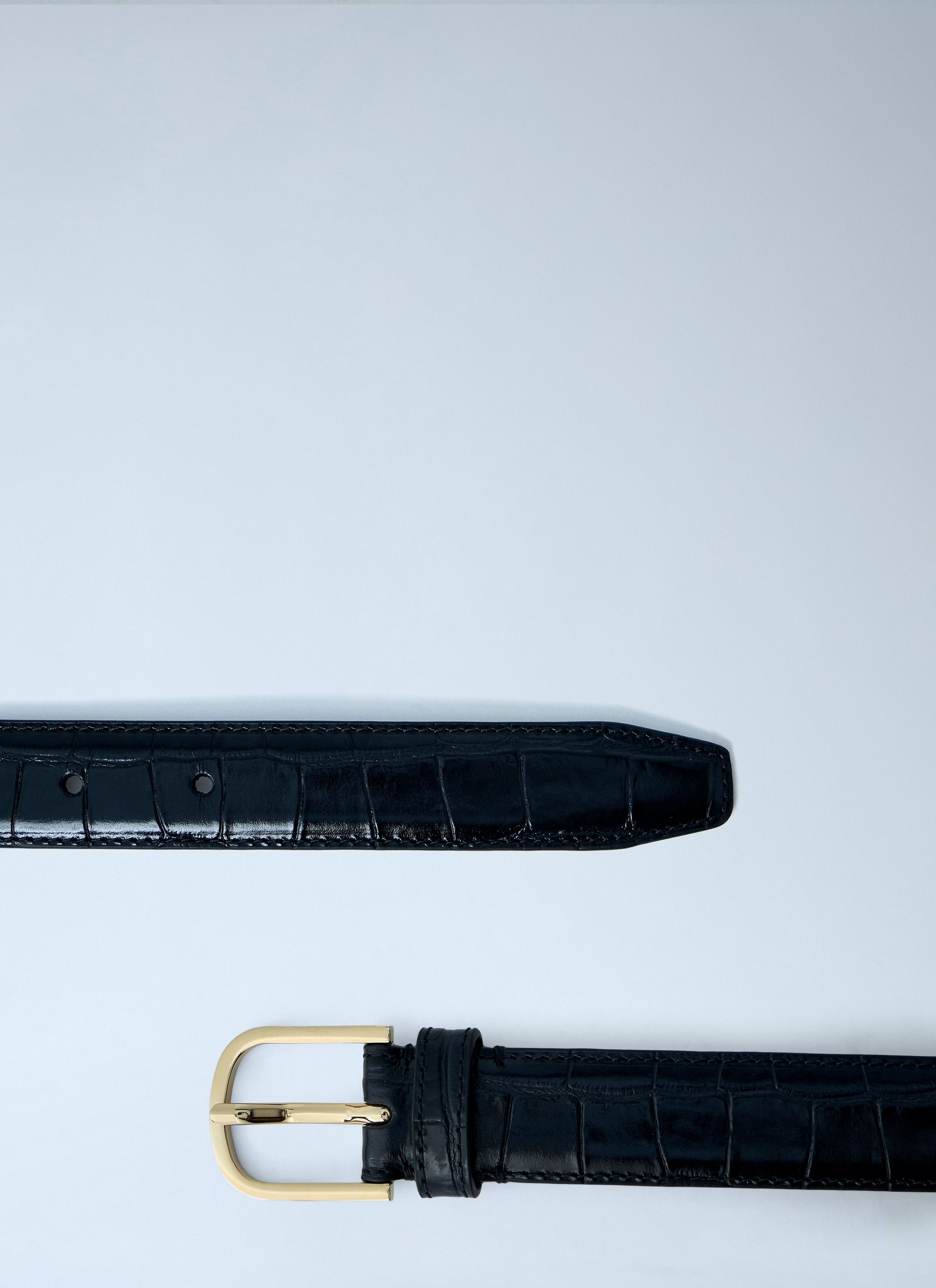 Toteme Embossed Leather Belt Size ONE SIZE - 4 Thumbnail