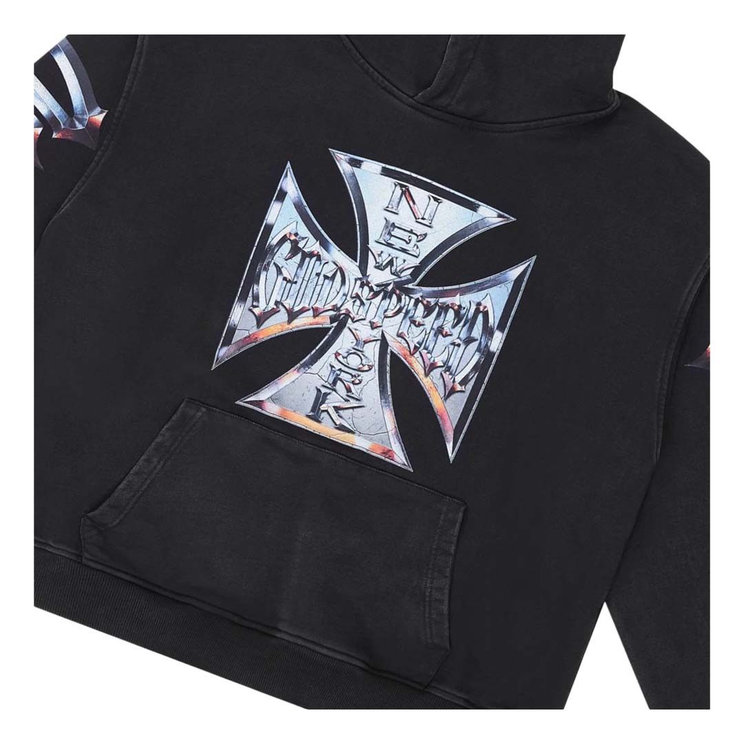 Godspeed Chrome Motto Hoodie Black Wash Size US XS / EU 42 / 0 - 2 Thumbnail