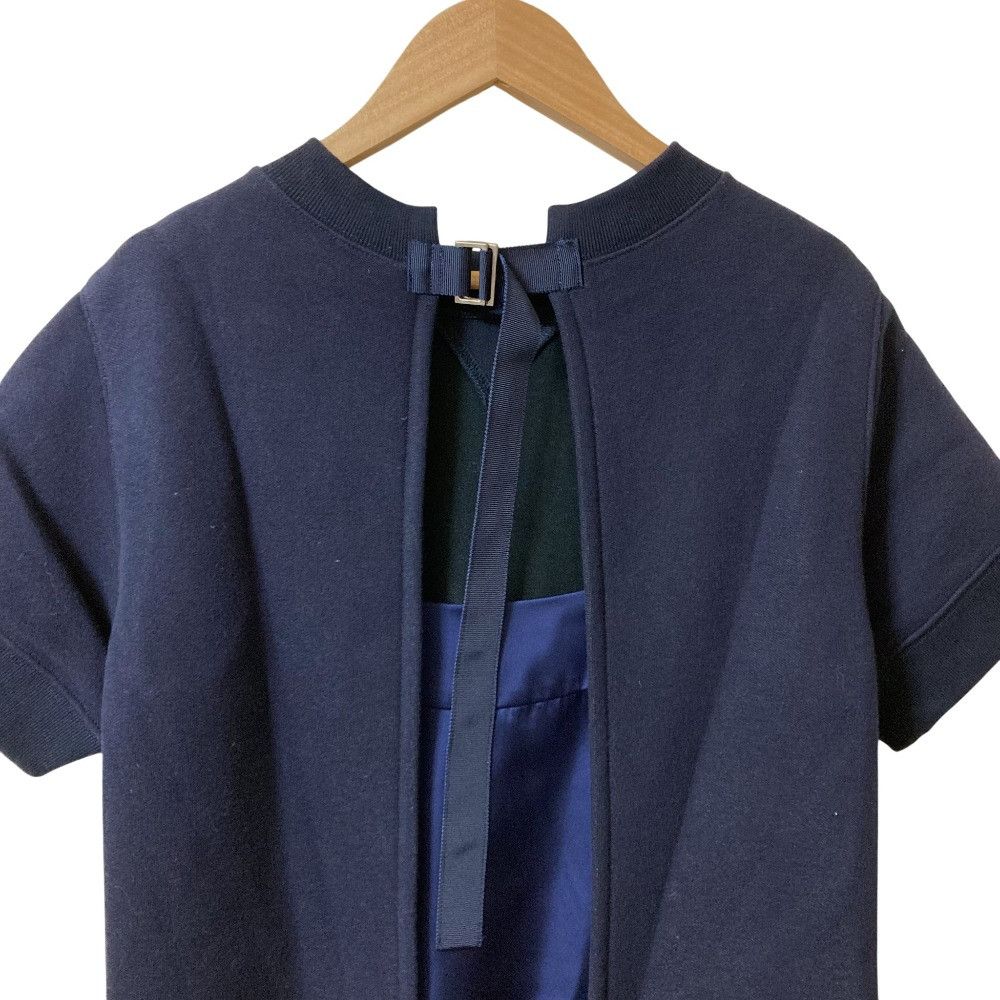 Sacai Sacai sacai Back Layered Dress Textile Dresses 21-05455 DUTY FREE for USA Size ONE SIZE - 7 Thumbnail