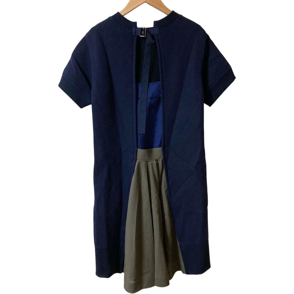 Sacai Sacai sacai Back Layered Dress Textile Dresses 21-05455 DUTY FREE for USA Size ONE SIZE - 2 Thumbnail