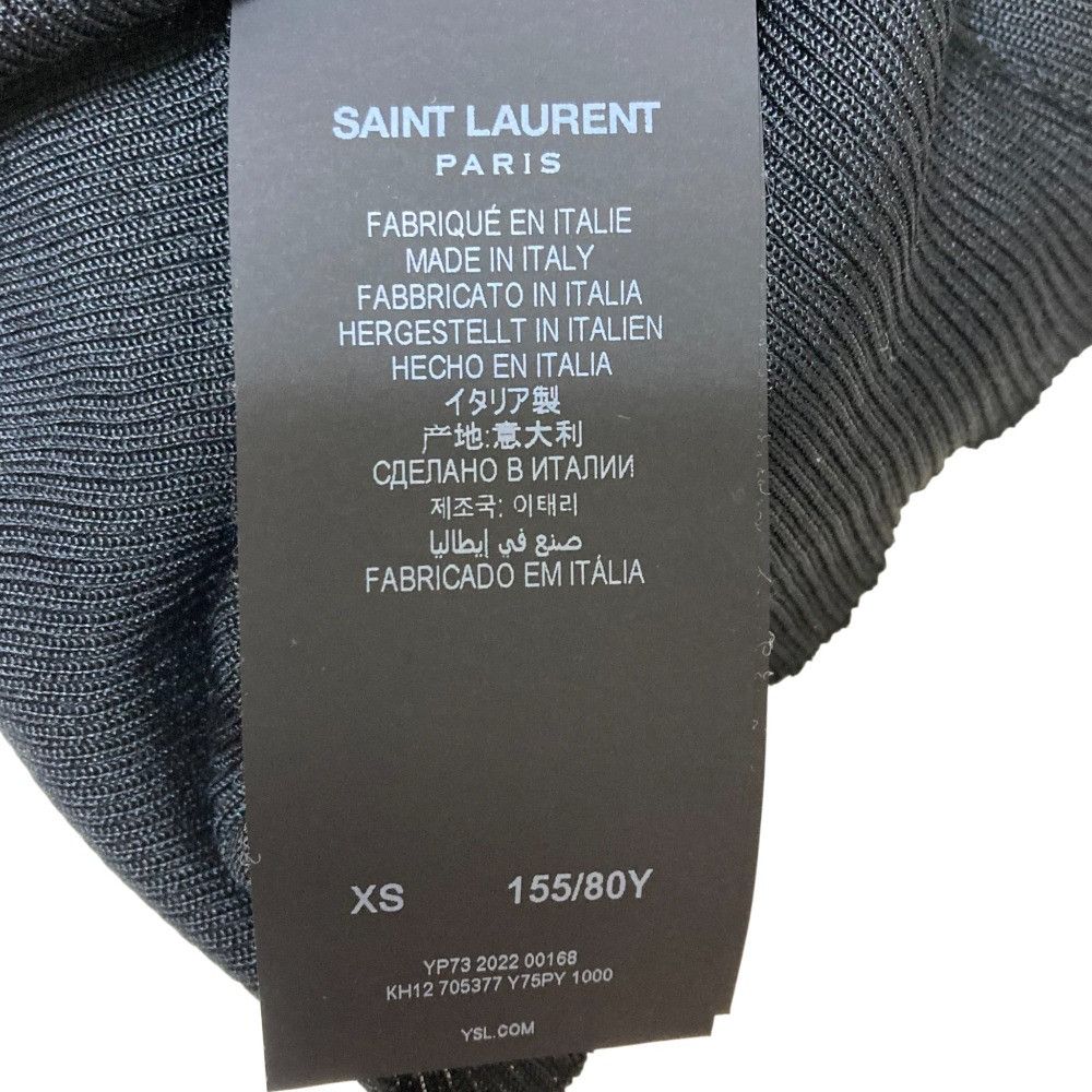 Yves Saint Laurent Yves Saint Laurent Saint Laurent Paris Silk Short Sleeve Knit Textile Tops 705377 DUTY FREE for USA Size ONE SIZE - 7 Thumbnail