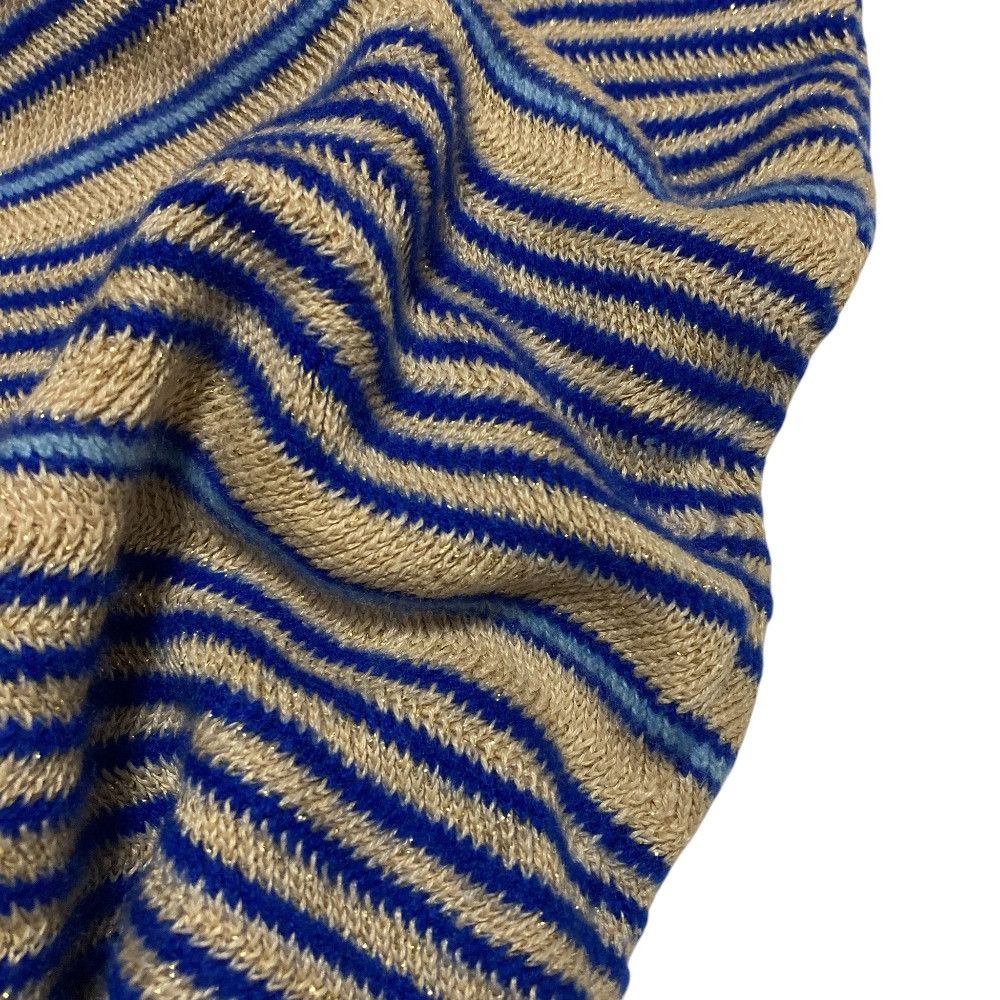 Chanel Chanel Chanel Coco Mark Stripe Lame Knit Textile Tops P60542 DUTY FREE for USA Size ONE SIZE - 4 Thumbnail