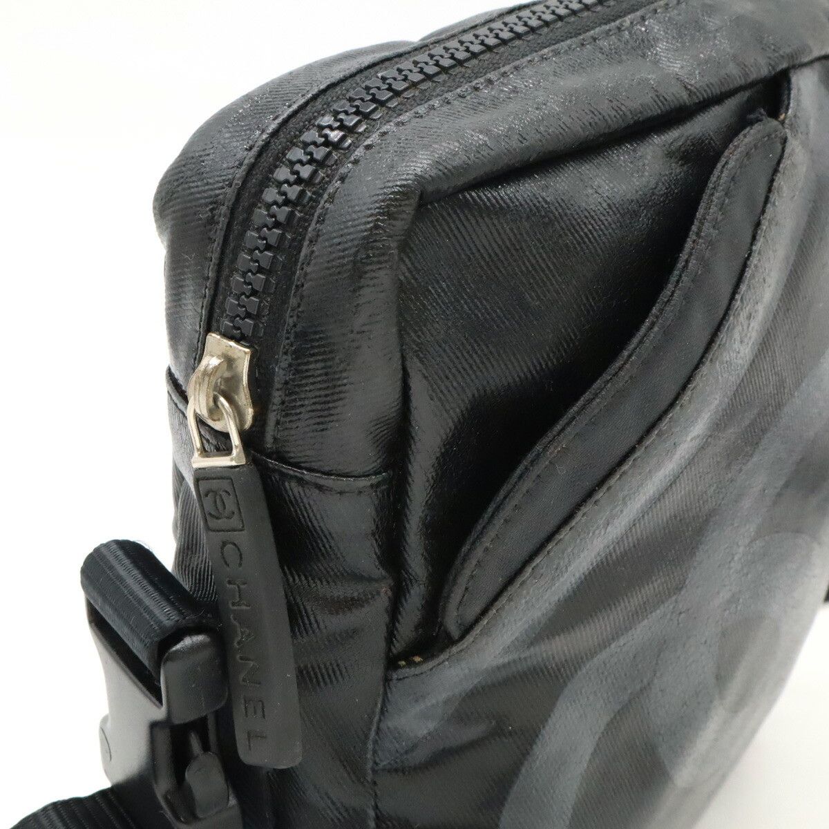 Chanel Chanel Chanel Sports Line Coated Canvas Shoulder Bag Textile Shoulder Bag A26568 DUTY FREE for USA Size ONE SIZE - 4 Thumbnail