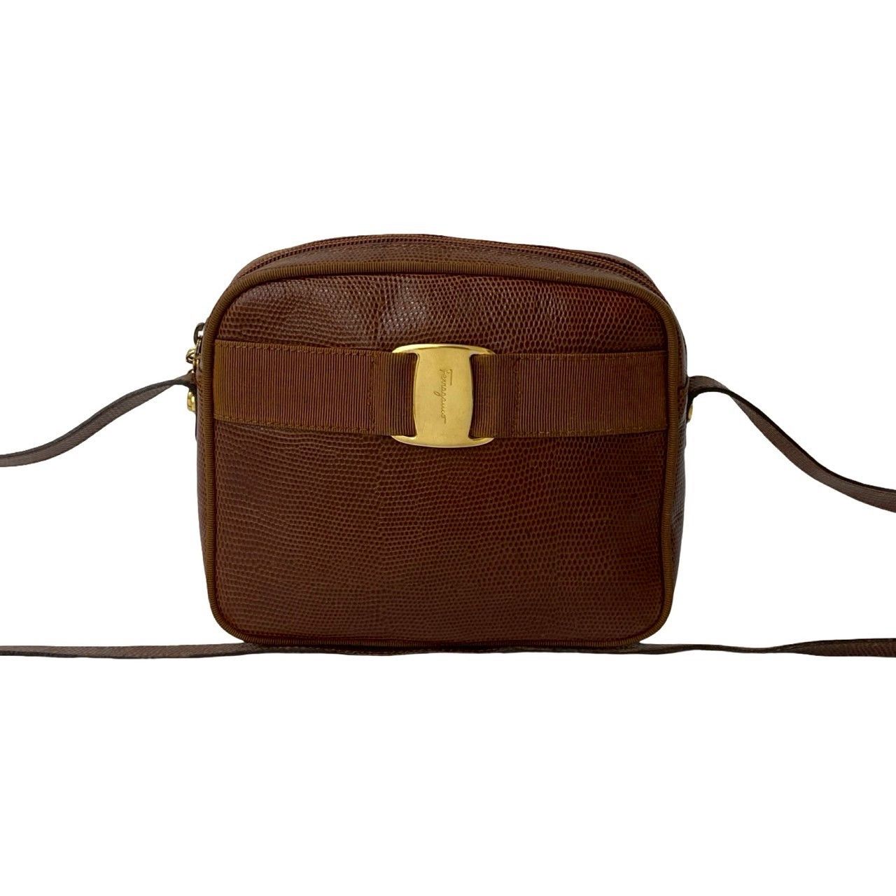 Salvatore Ferragamo Salvatore Ferragamo Salvatore Ferragamo Vara Leather Shoulder Bag Leather Shoulder Bag DUTY FREE for USA Size ONE SIZE - 2 Thumbnail