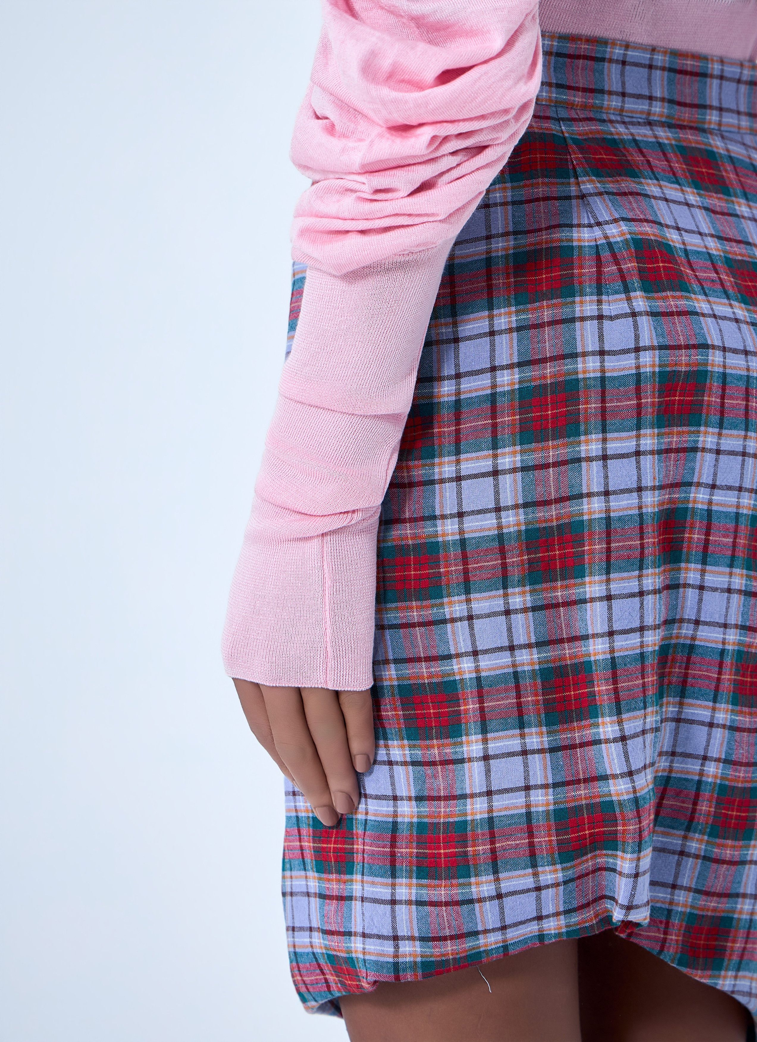 Vivienne Westwood Draped Plaid Skirt Size 30" / US 8 / IT 44 - 6 Thumbnail