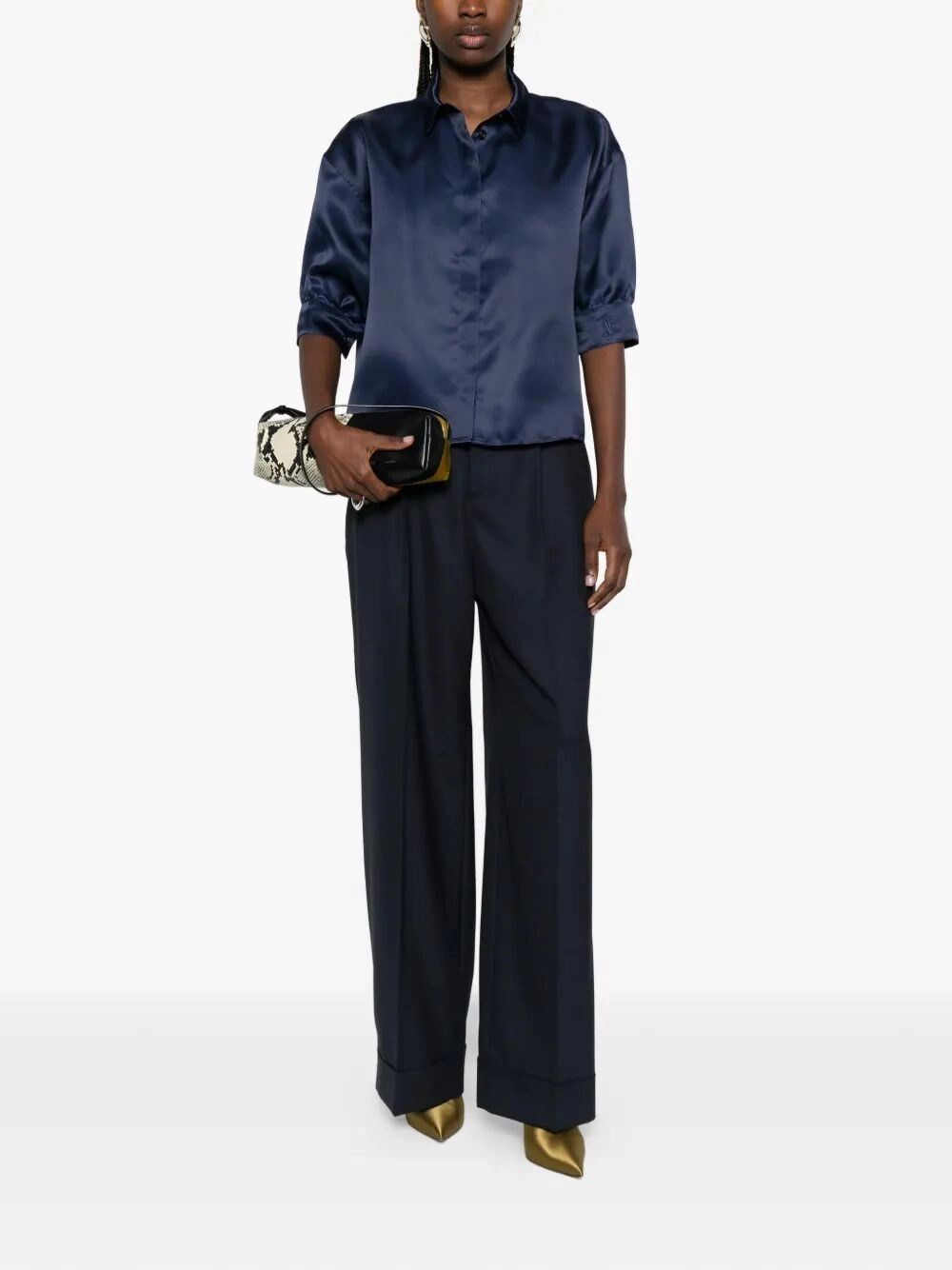 Alberta Ferretti Organza Shirt Size M / US 6-8 / IT 42-44 - 2 Thumbnail