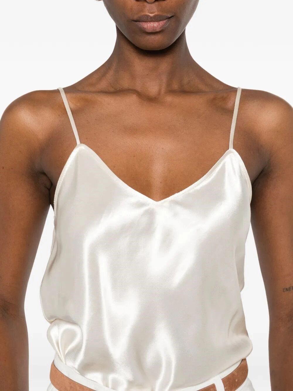 Alberta Ferretti Shiny Satin Top Size M / US 6-8 / IT 42-44 - 3 Thumbnail