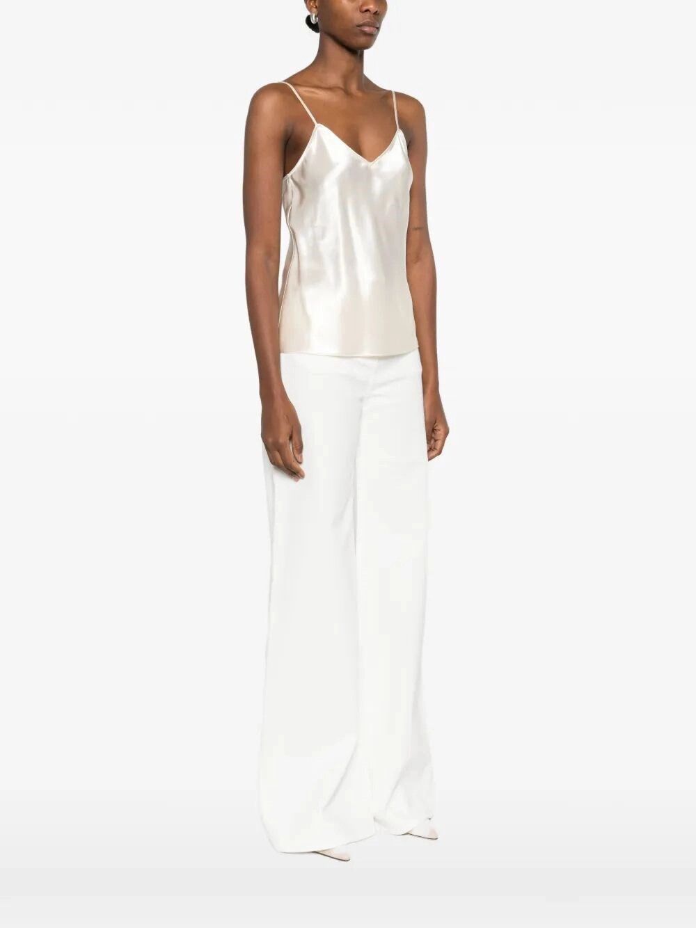 Alberta Ferretti Shiny Satin Top Size M / US 6-8 / IT 42-44 - 5 Thumbnail