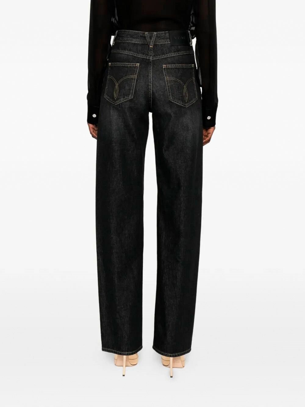 Versace Denim Pants With Studs Size 25" / US 0 / IT 36 - 5 Thumbnail