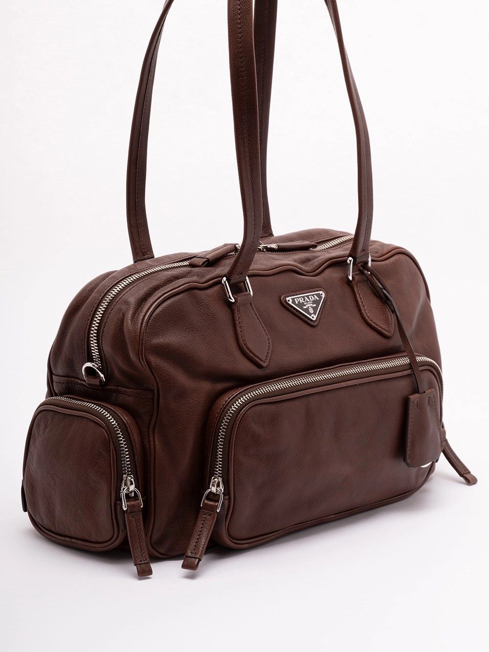 Prada Large Washed Leather Bag Size ONE SIZE - 3 Thumbnail