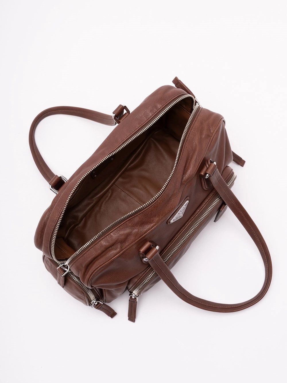 Prada Large Washed Leather Bag Size ONE SIZE - 4 Thumbnail