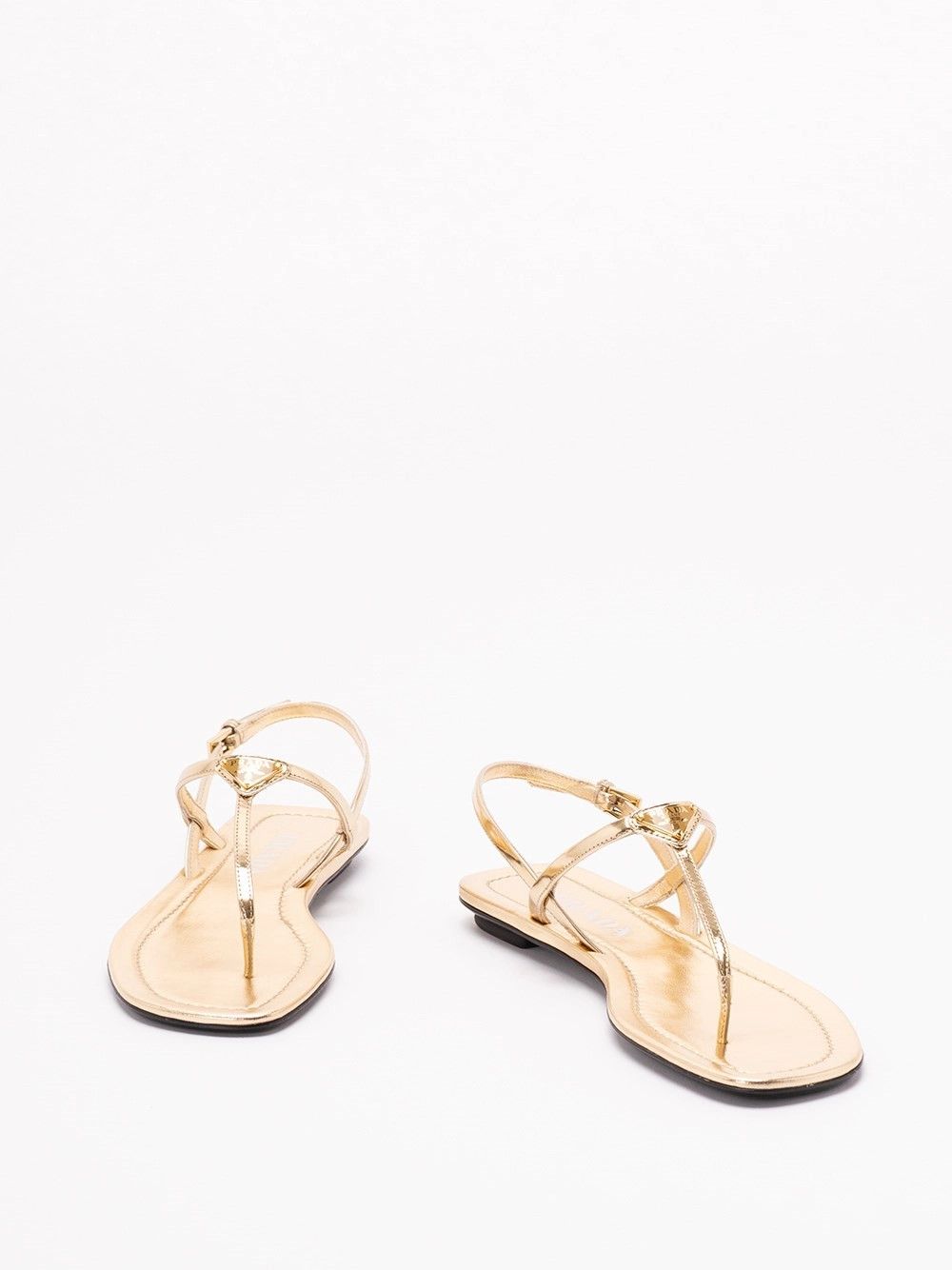 Prada Leather Flat Sandals Size US 6 / IT 36 - 2 Thumbnail
