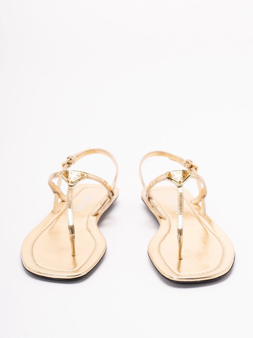 Prada Leather Flat Sandals Size US 7 / IT 37 - 5 Thumbnail