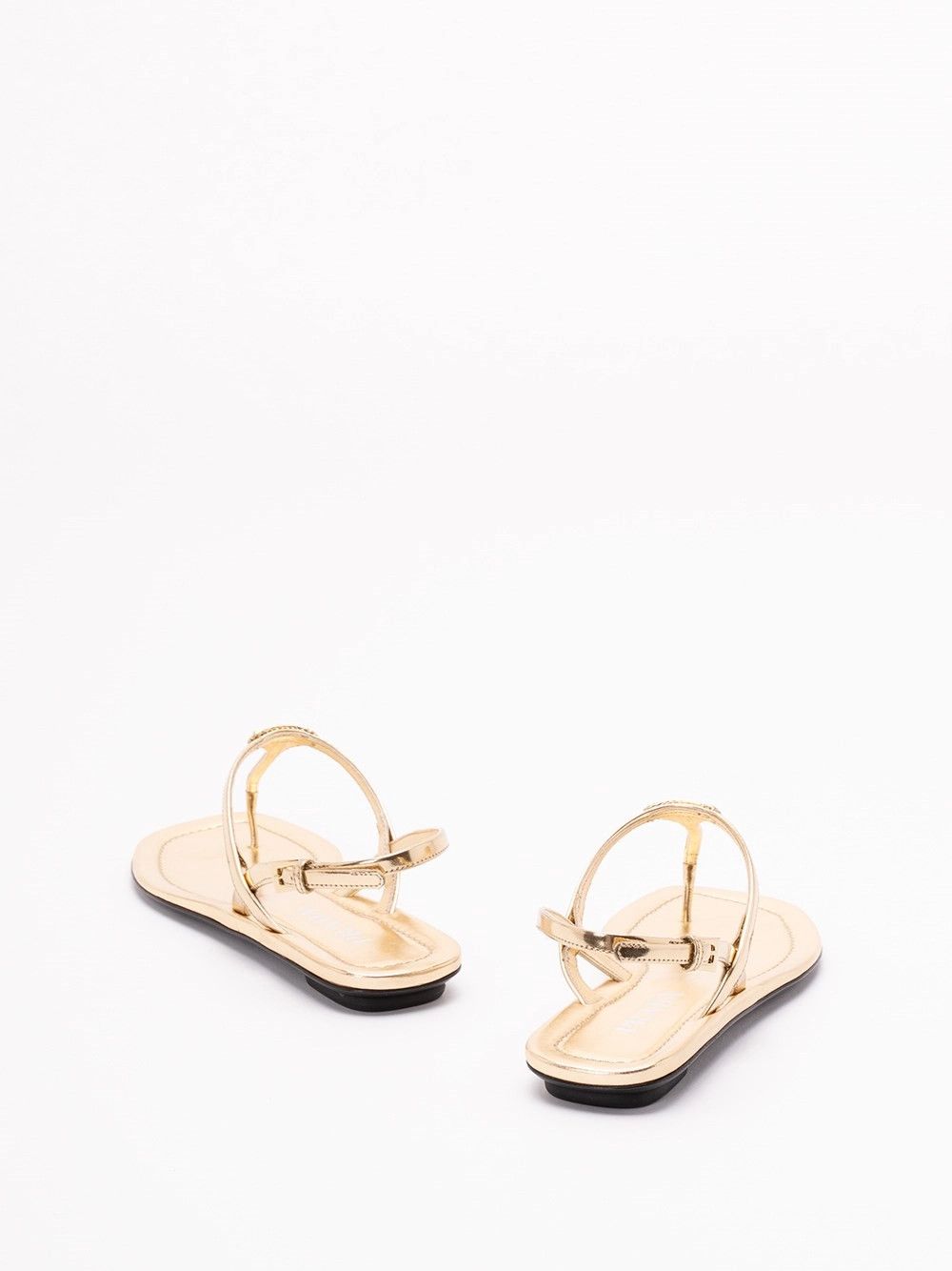Prada Leather Flat Sandals Size US 10 / IT 40 - 3 Thumbnail