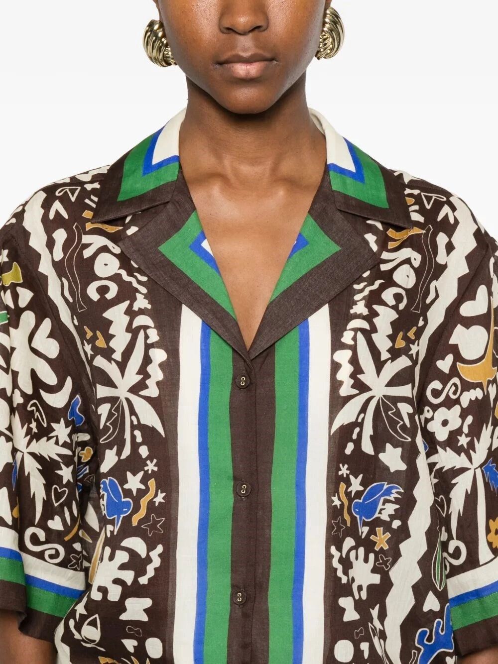 ALEMAIS `Maroc` Relaxed Shirt Size M / US 6-8 / IT 42-44 - 4 Thumbnail