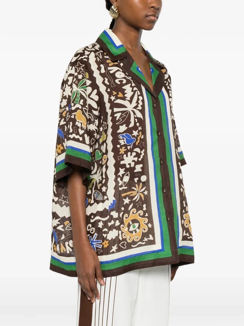 ALEMAIS `Maroc` Relaxed Shirt Size M / US 6-8 / IT 42-44 - 3 Thumbnail