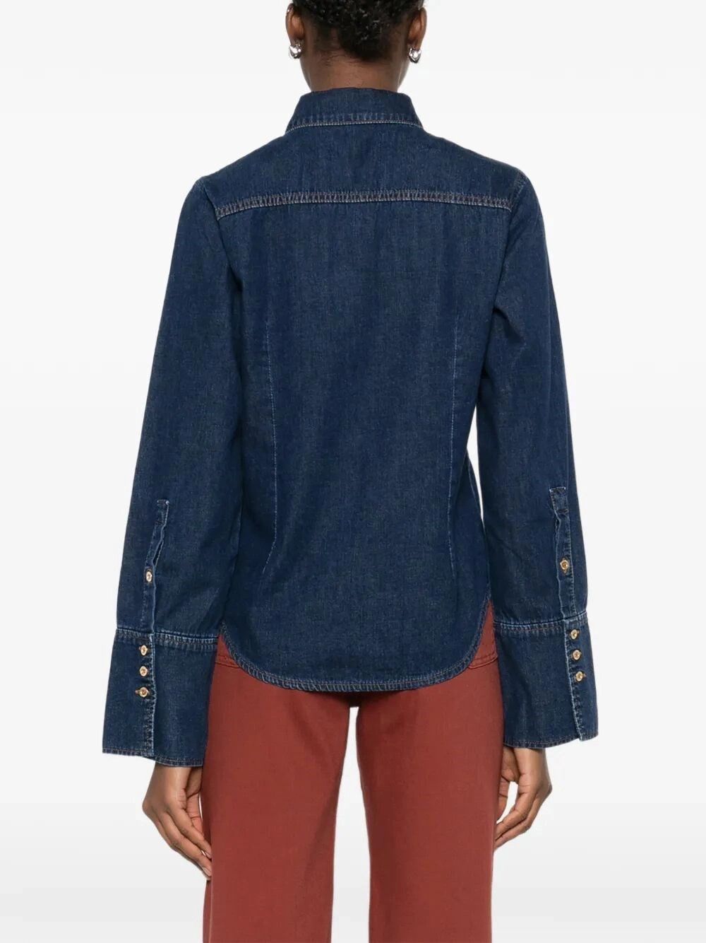 7 For All Mankind Shaped Shirt Indigo Soul Size S / US 4 / IT 40 - 5 Thumbnail