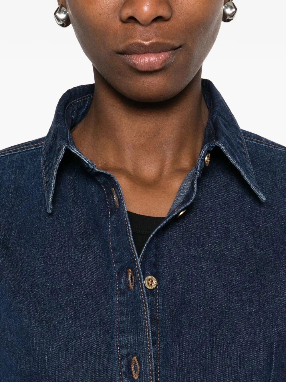 7 For All Mankind Shaped Shirt Indigo Soul Size XS / US 0-2 / IT 36-38 - 3 Thumbnail