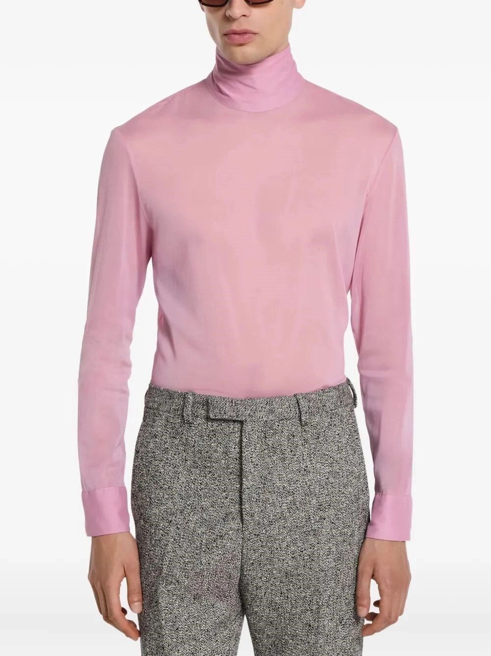Gucci Silk Stretch Chiffon High neck Size US M / EU 48-50 / 2 - 2 Thumbnail