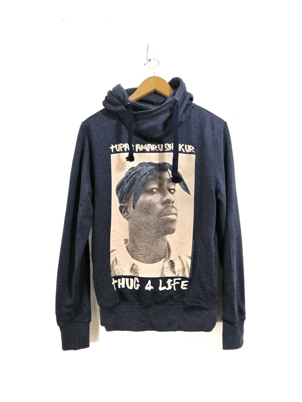 Band Tees Vintage Tupac Amaru Shakur Thug 4 Life Hoodies Design HipHop Size US S / EU 44-46 / 1 - 2 Thumbnail