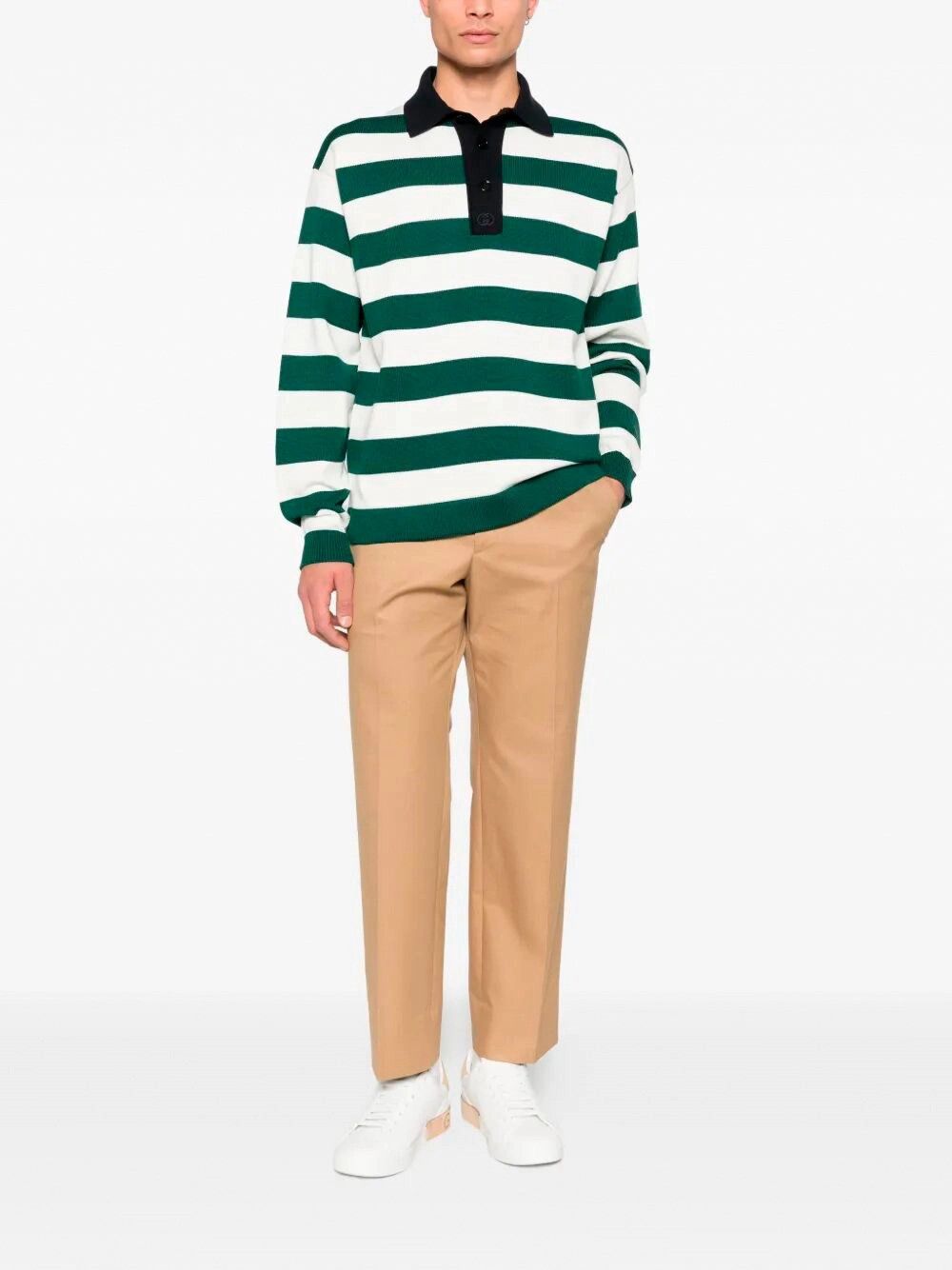 Gucci Long Sleeve Polo Size US M / EU 48-50 / 2 - 2 Thumbnail