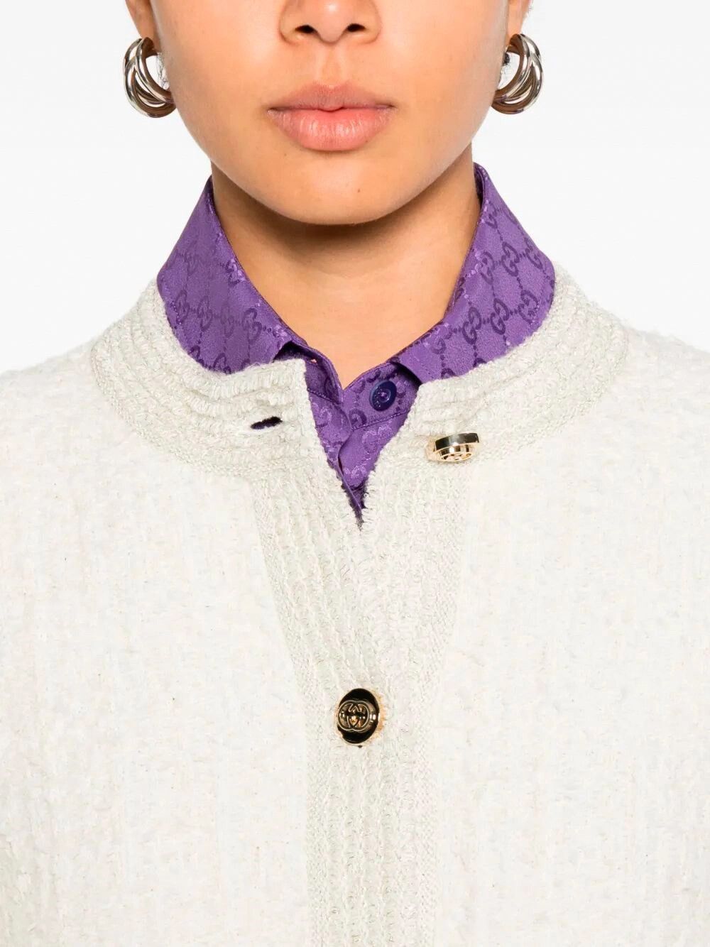 Gucci Long Sleeve Crew-Neck Cardigan Size S / US 4 / IT 40 - 5 Thumbnail